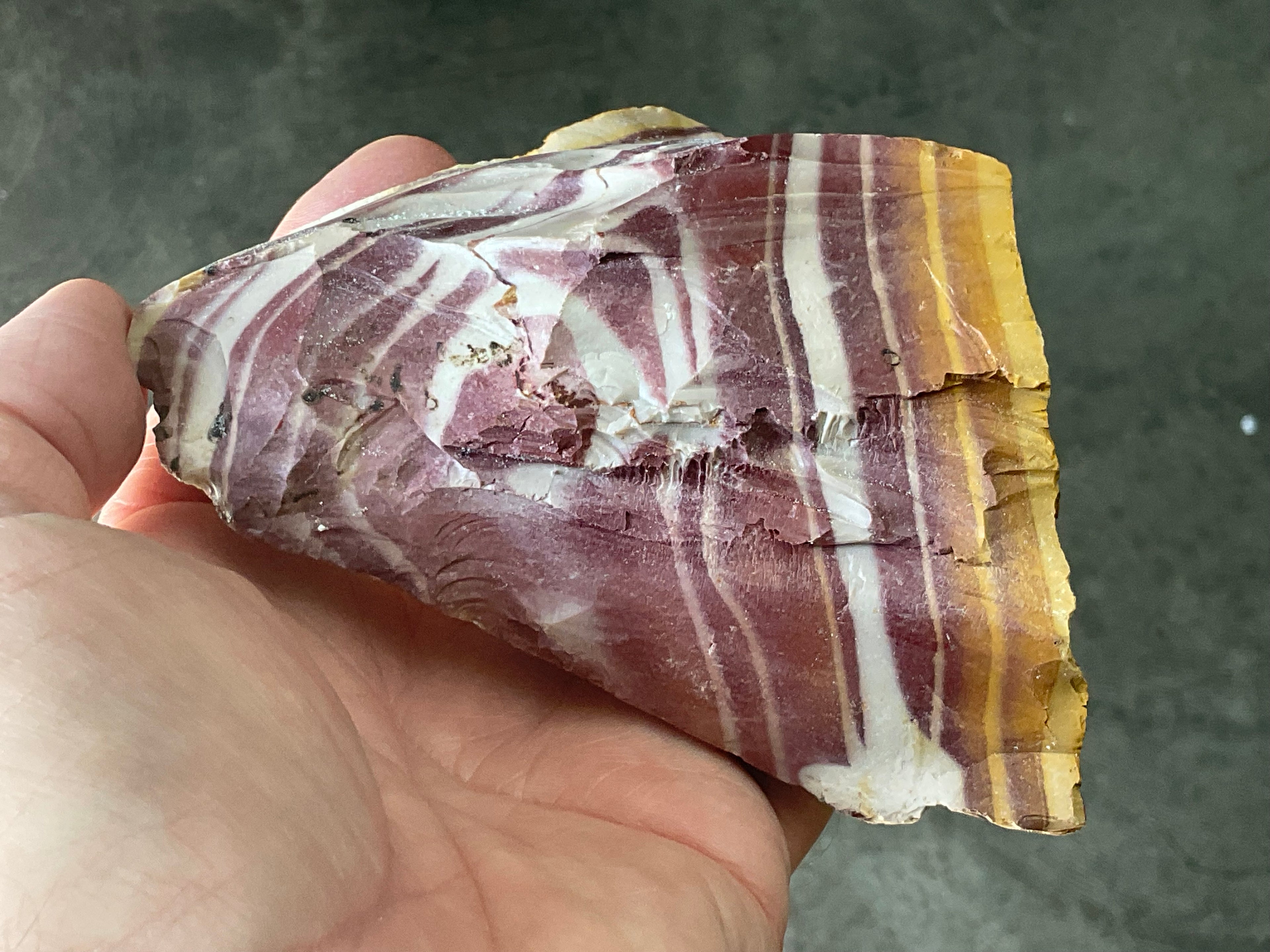 322g Banded Mookaite Rough Piece 2A