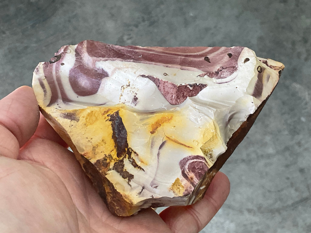 322g Banded Mookaite Rough Piece 2A
