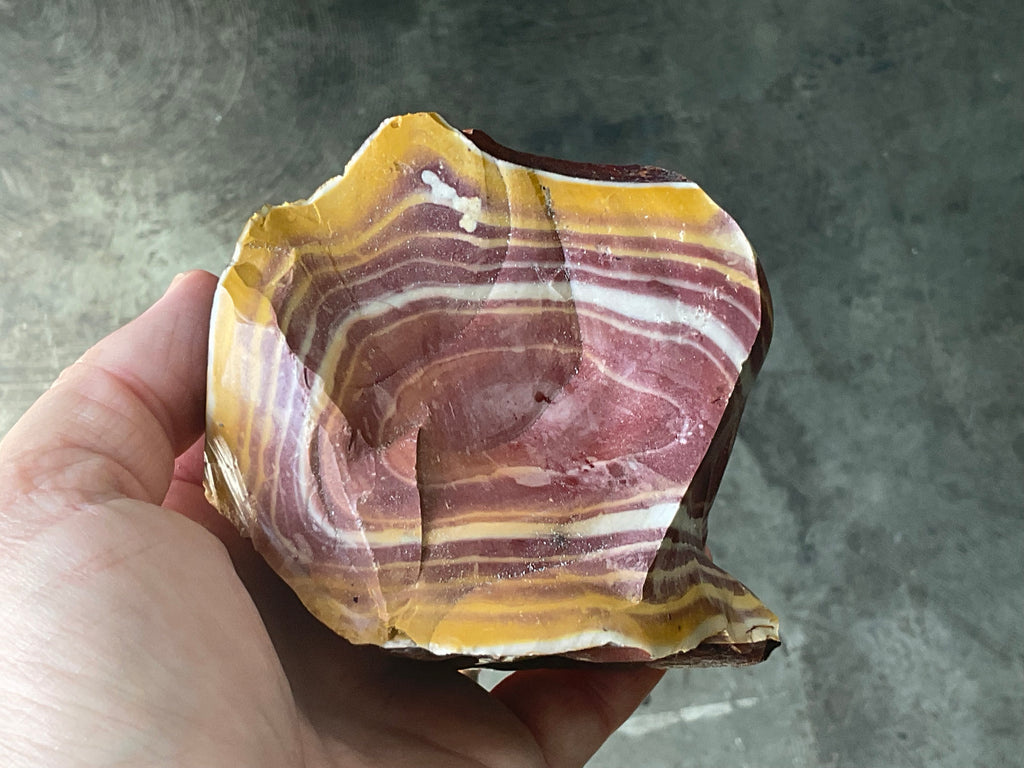 538g Banded Mookaite Rough Piece 2B