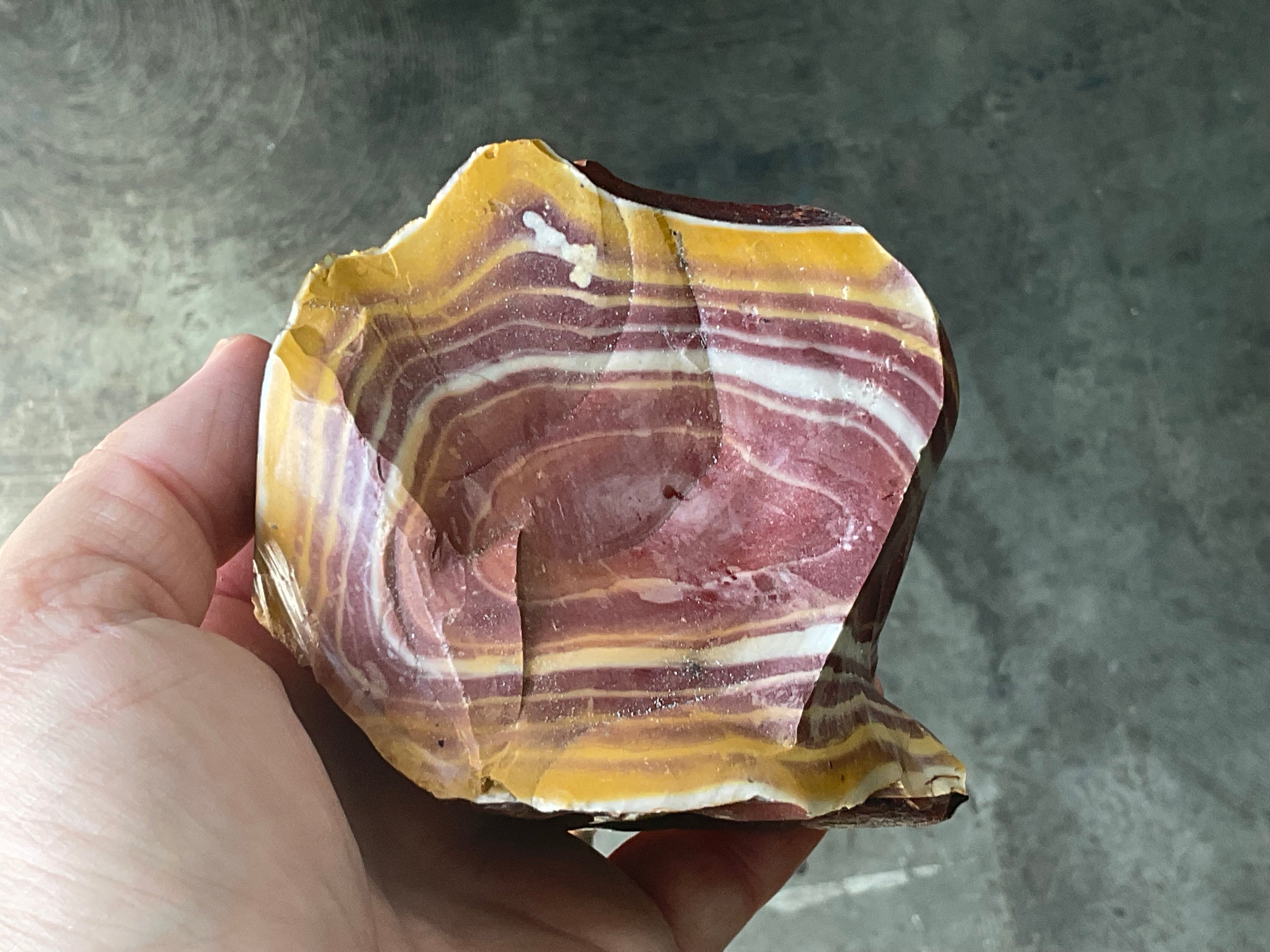 538g Banded Mookaite Rough Piece 2B