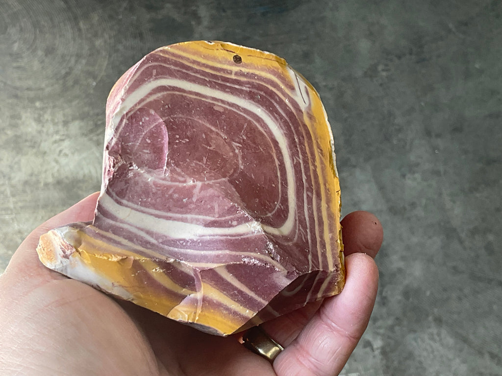 538g Banded Mookaite Rough Piece 2B