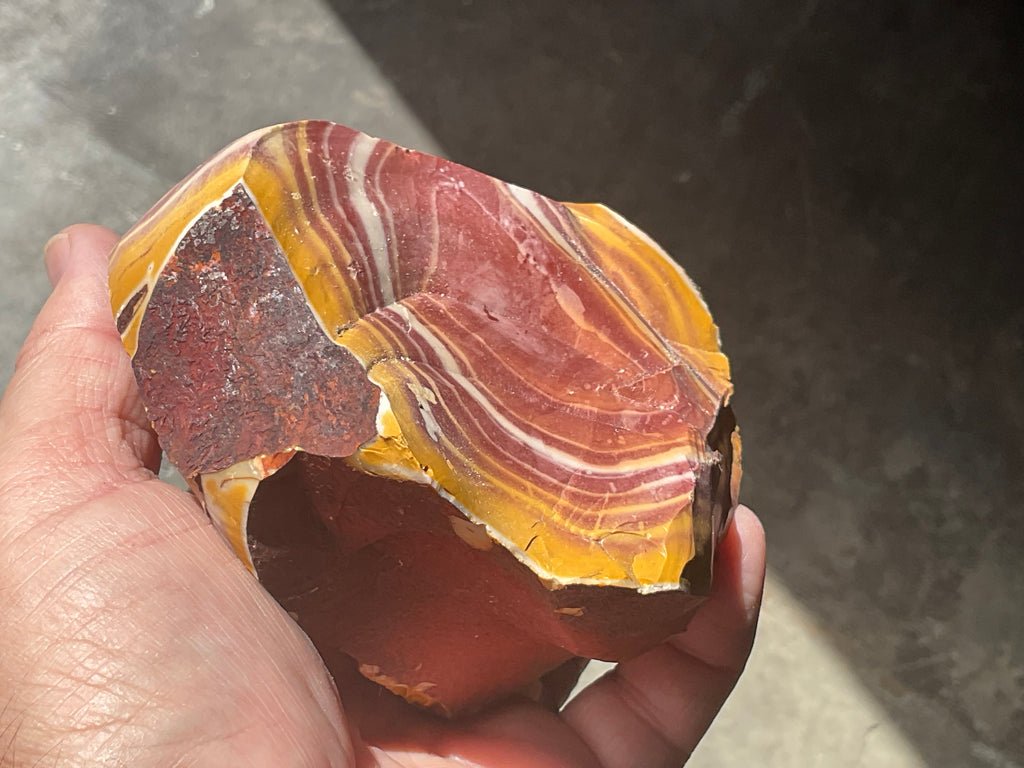 538g Banded Mookaite Rough Piece 2B