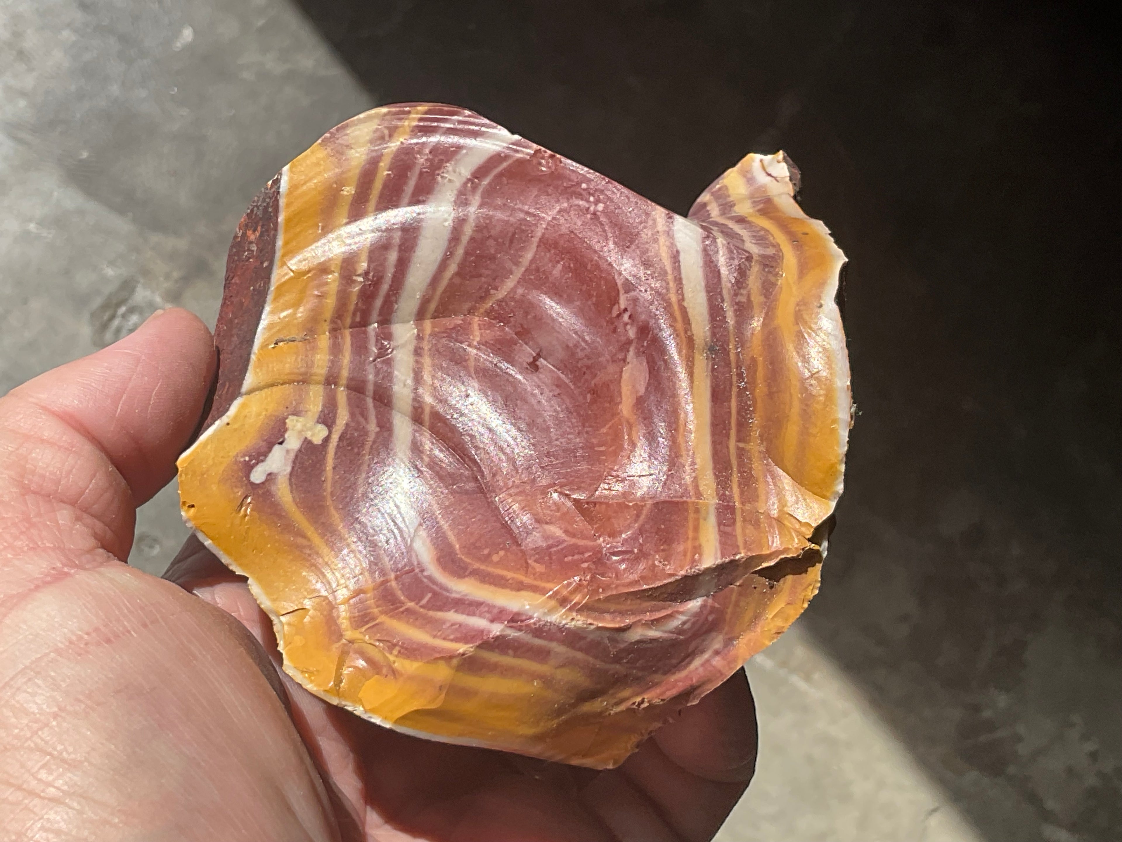 538g Banded Mookaite Rough Piece 2B