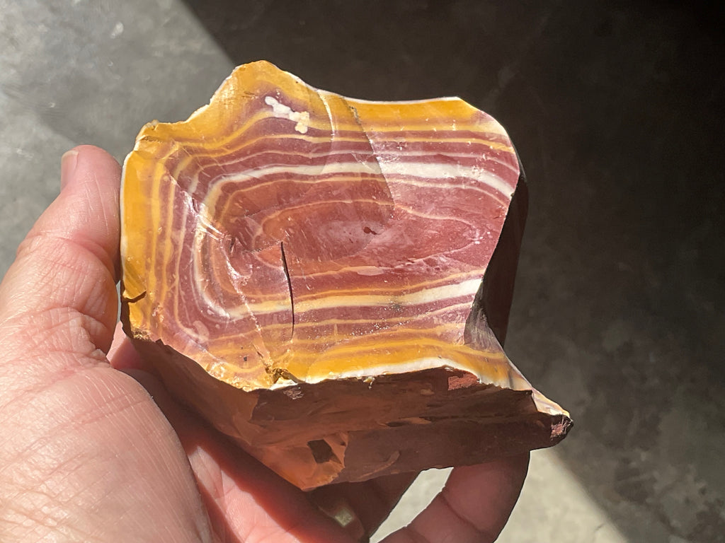 538g Banded Mookaite Rough Piece 2B