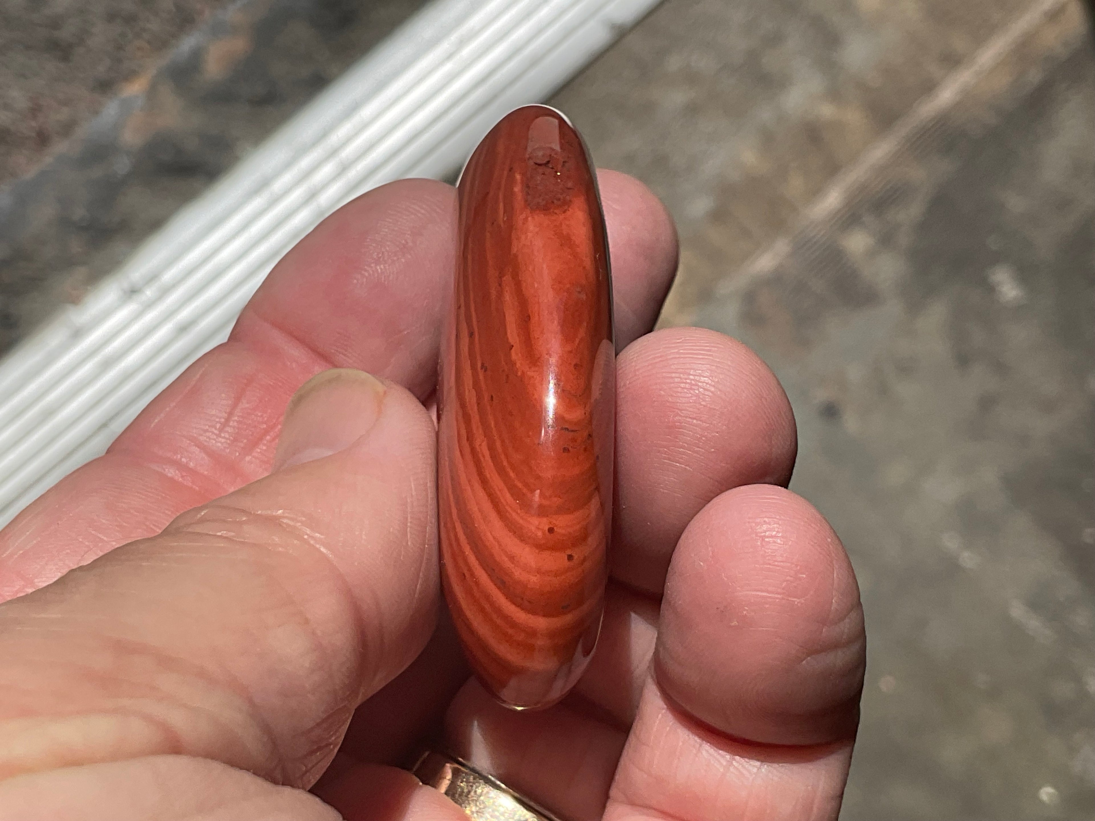 50g Red Jasper Palmstone 1A