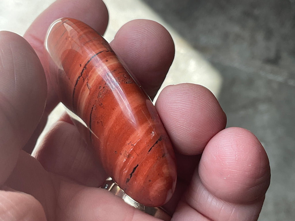 52g Red Jasper Palmstone 1C