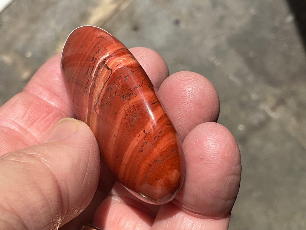 52g Red Jasper Palmstone 1C
