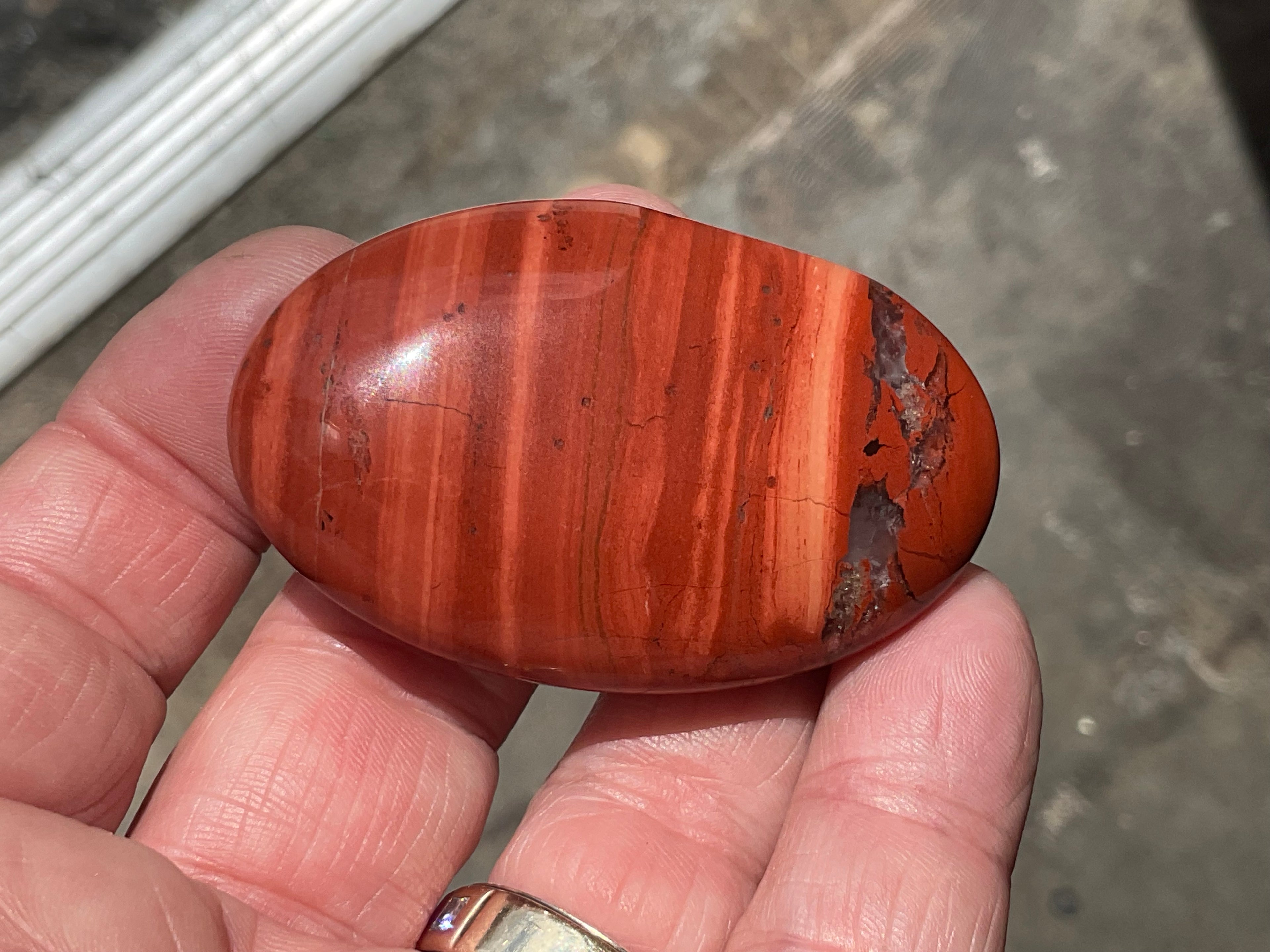 54g Red Jasper Palmstone 2A