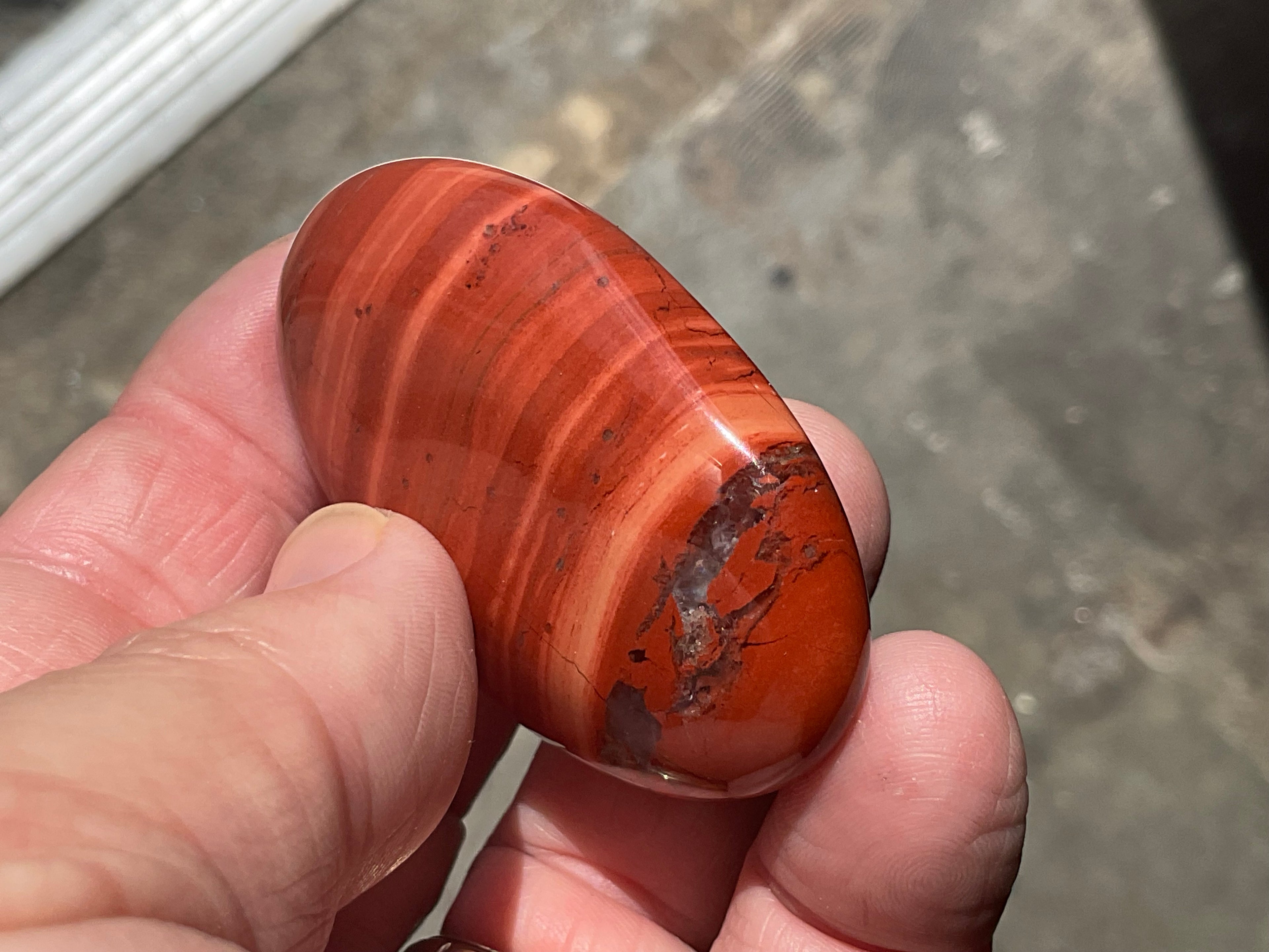54g Red Jasper Palmstone 2A