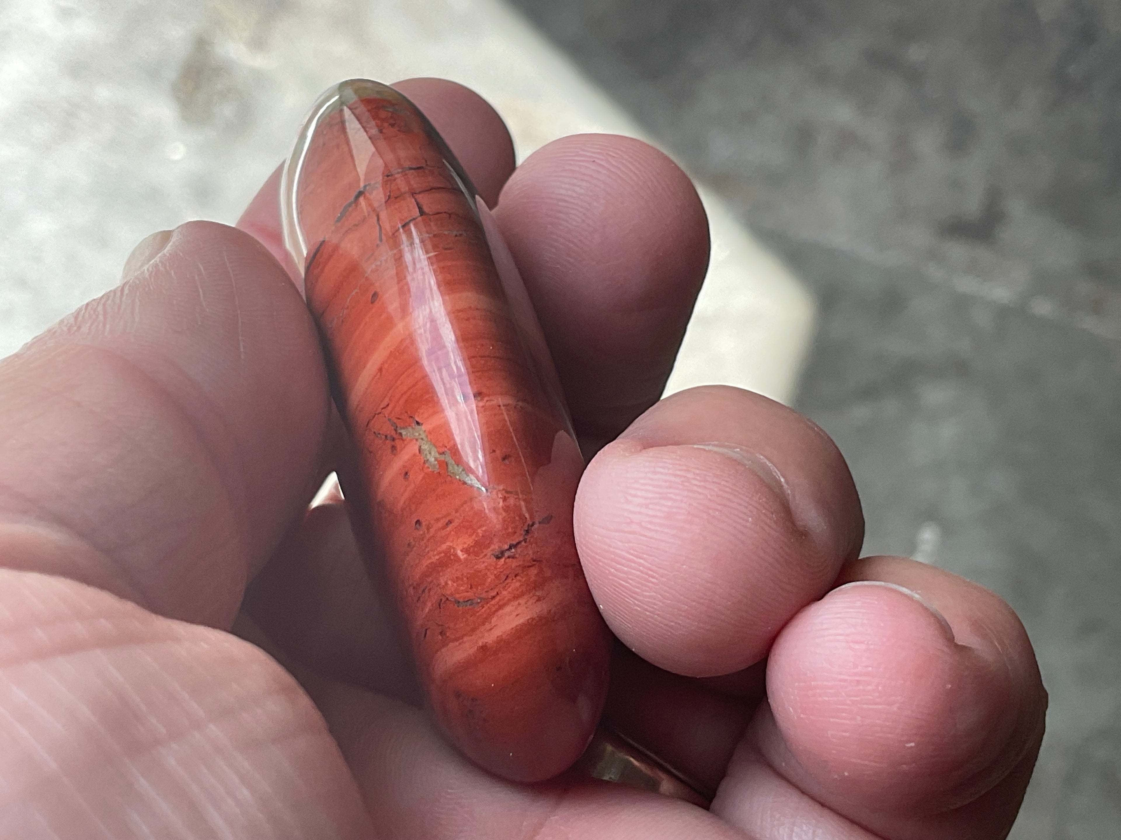 54g Red Jasper Palmstone 2B