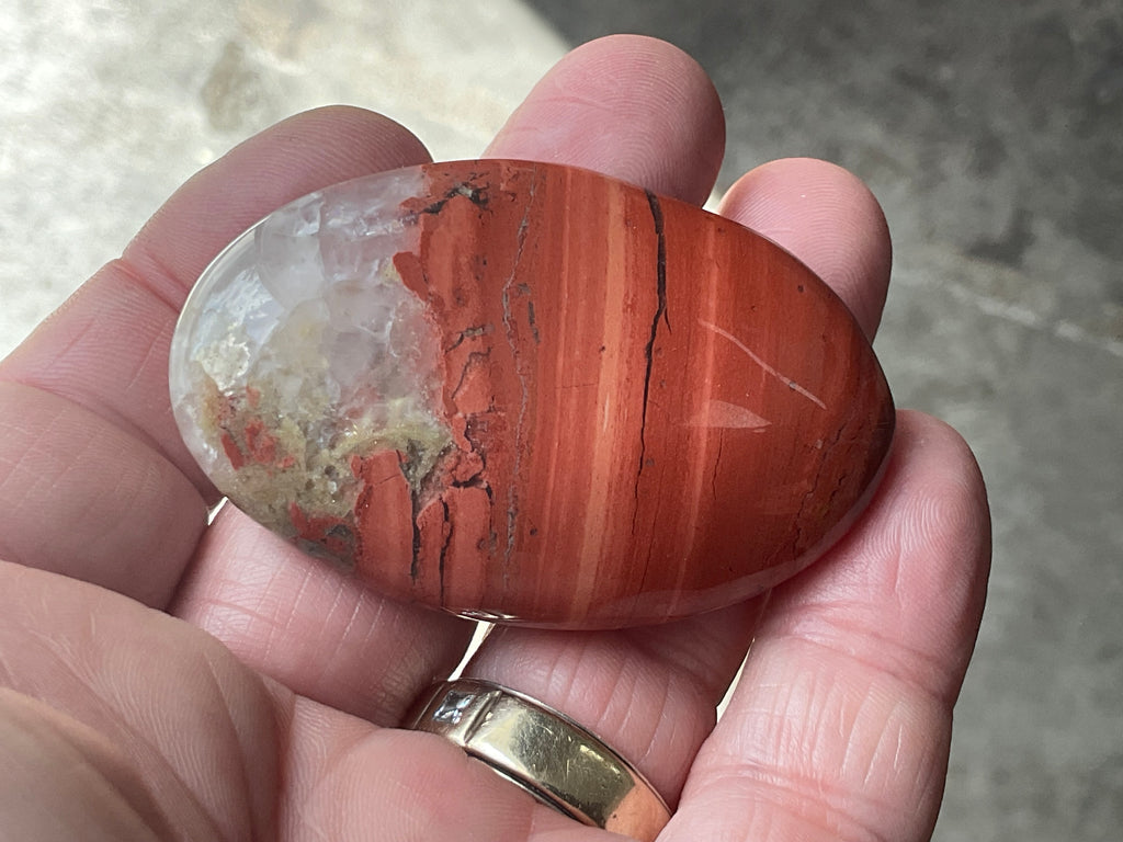 54g Red Jasper Palmstone 2B