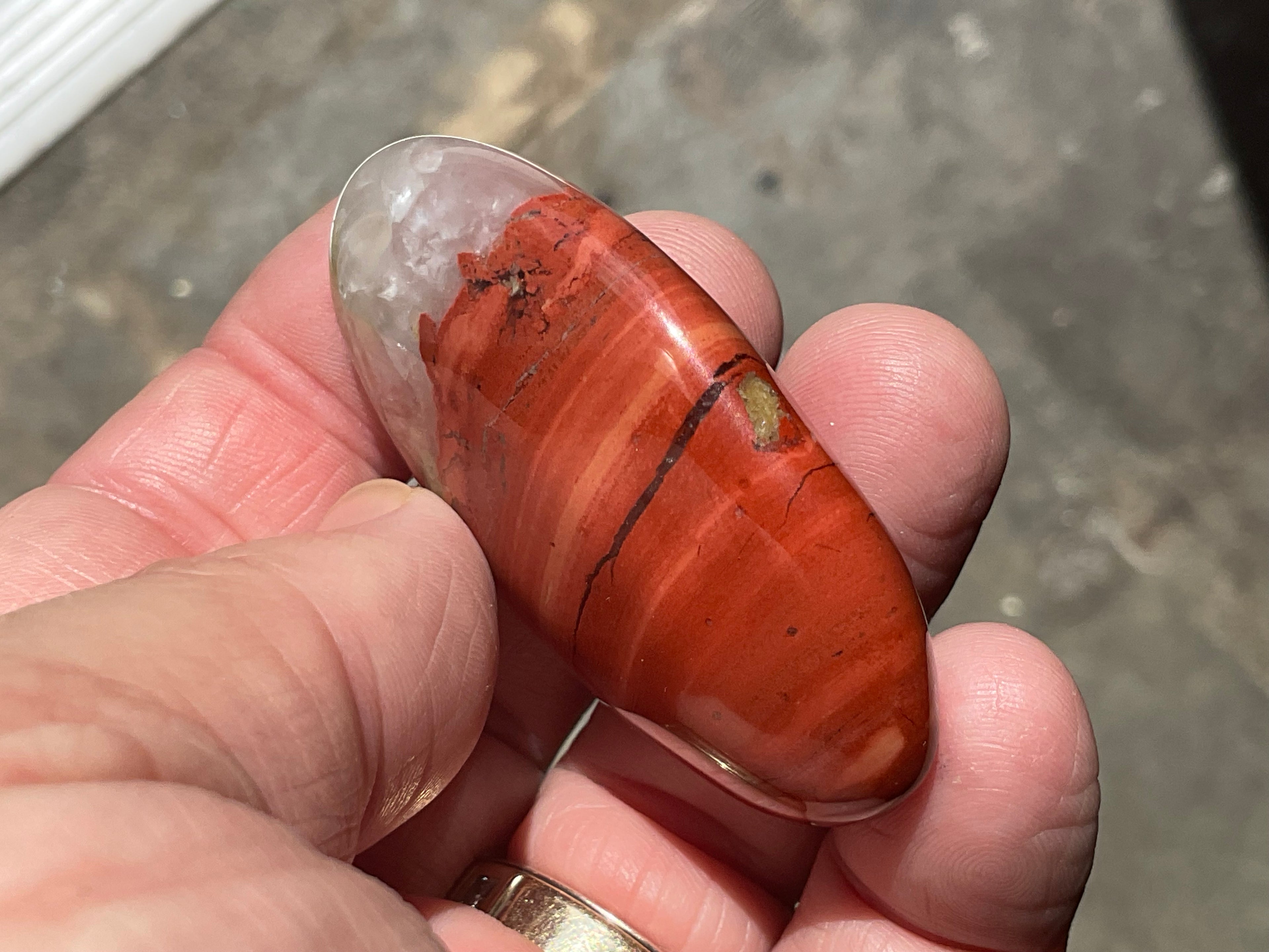 54g Red Jasper Palmstone 2B