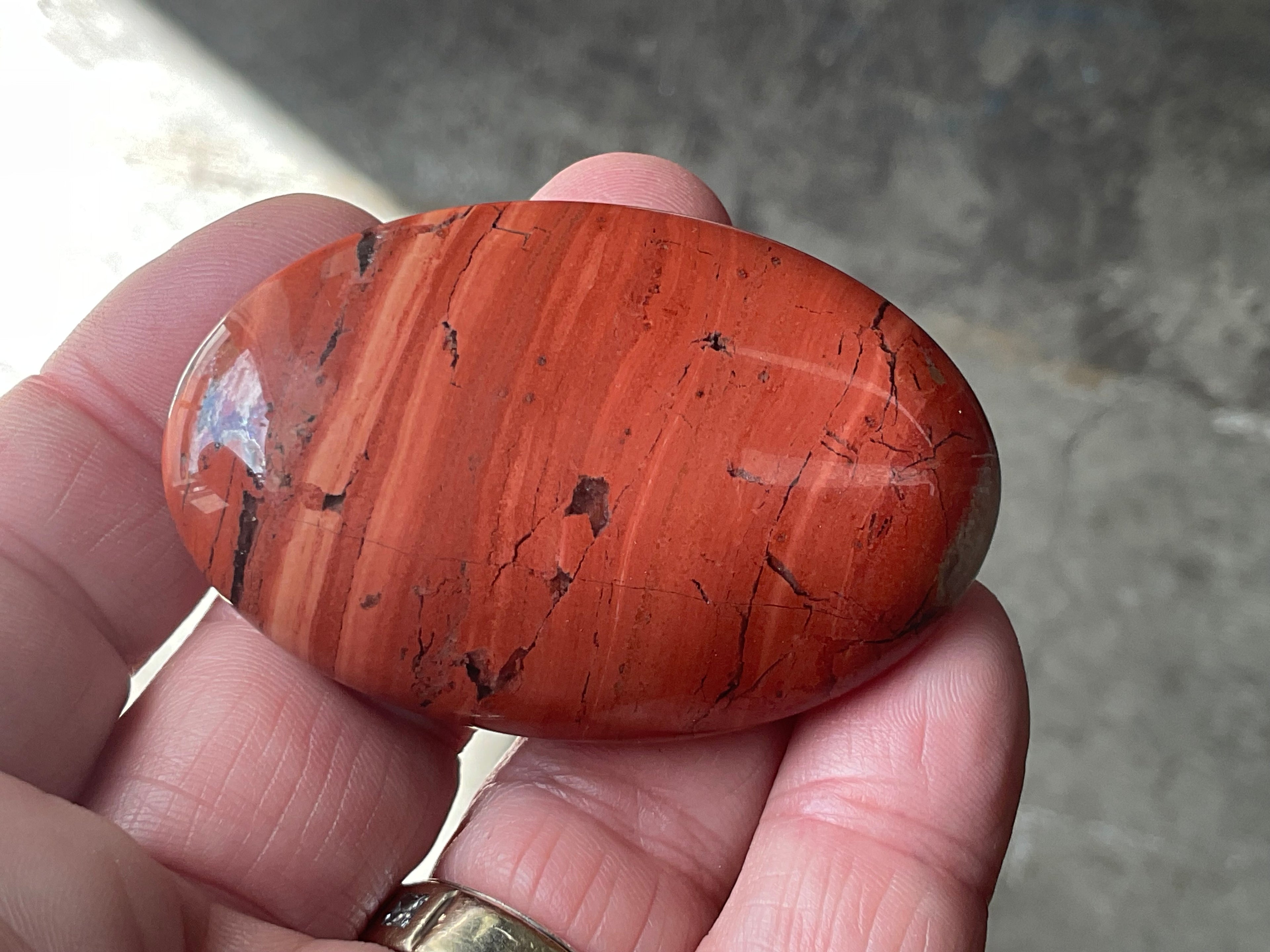 56g Red Jasper Palmstone 2C