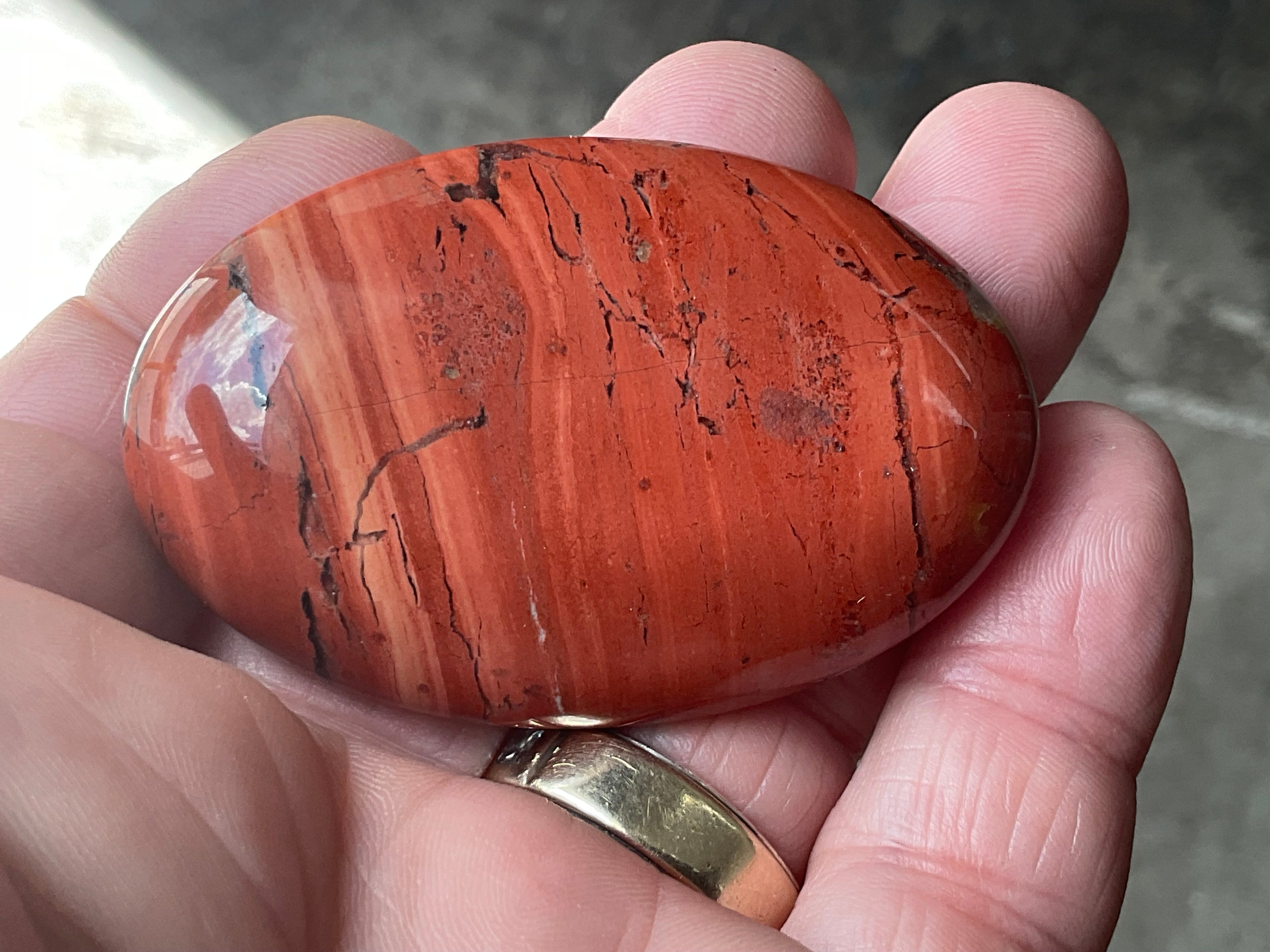 56g Red Jasper Palmstone 2C