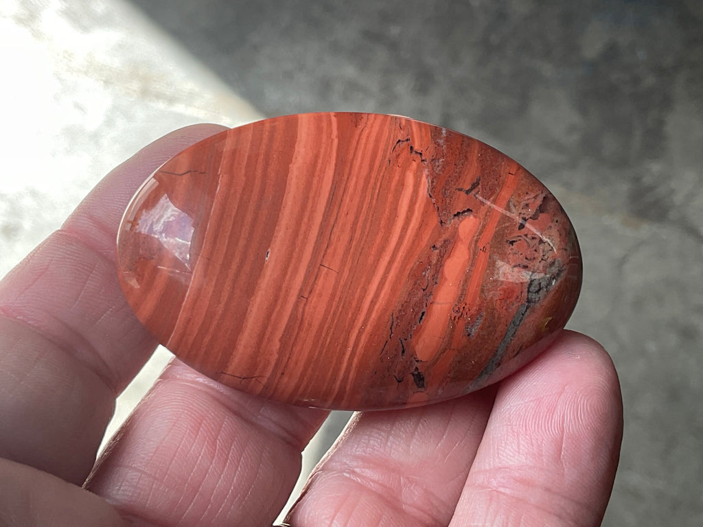 56g Red Jasper Palmstone 3A