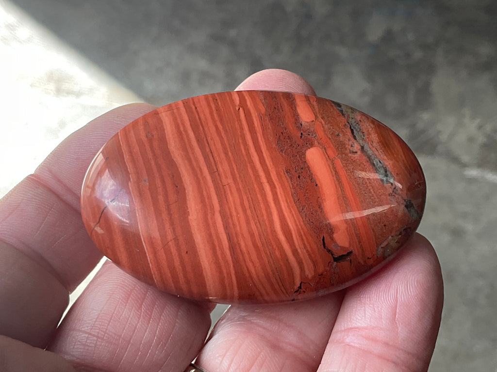 56g Red Jasper Palmstone 3A