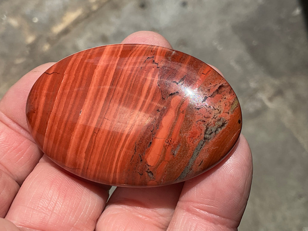 56g Red Jasper Palmstone 3A