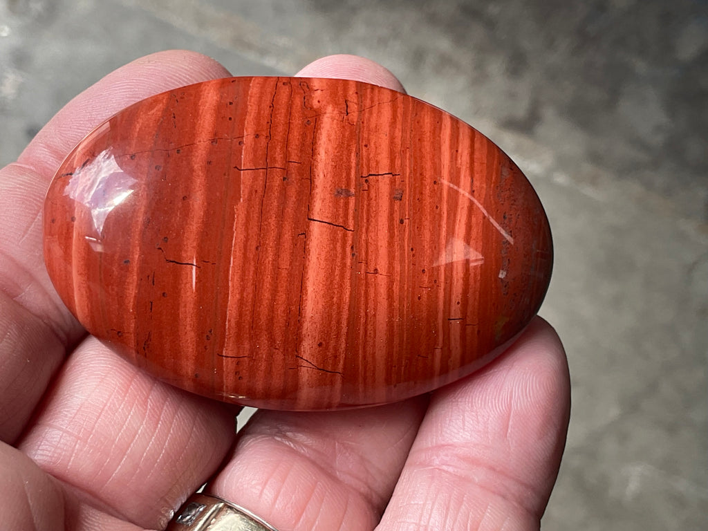 56g Red Jasper Palmstone 3B