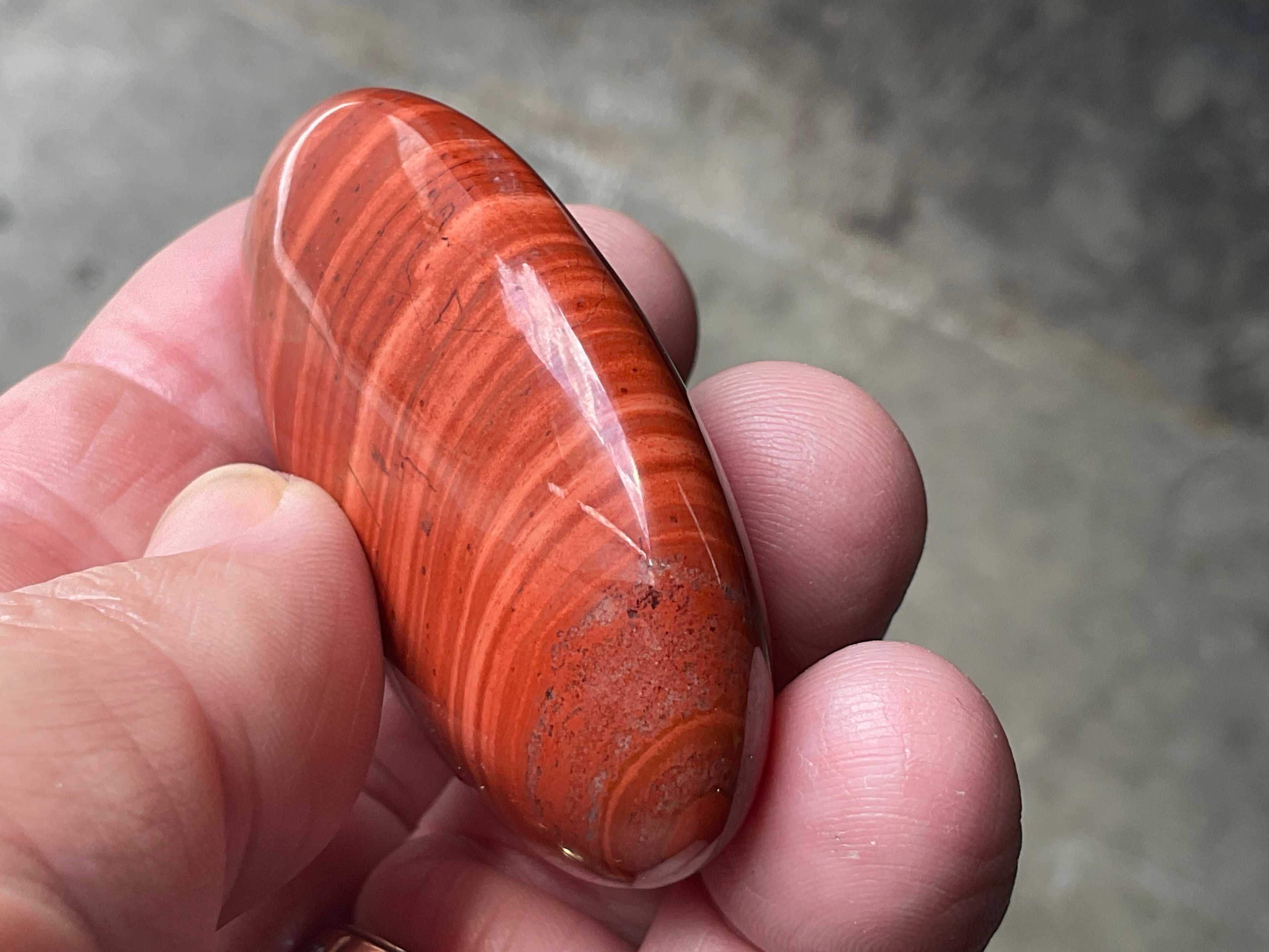 56g Red Jasper Palmstone 3B