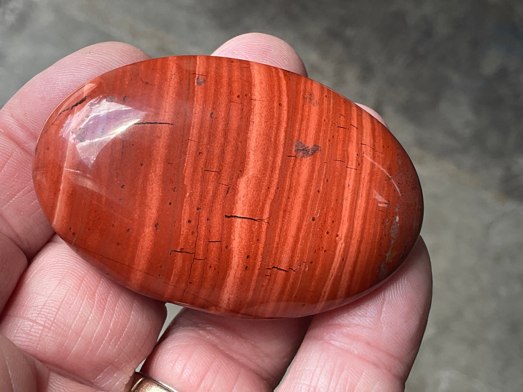 56g Red Jasper Palmstone 3B