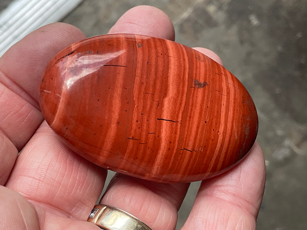 56g Red Jasper Palmstone 3B