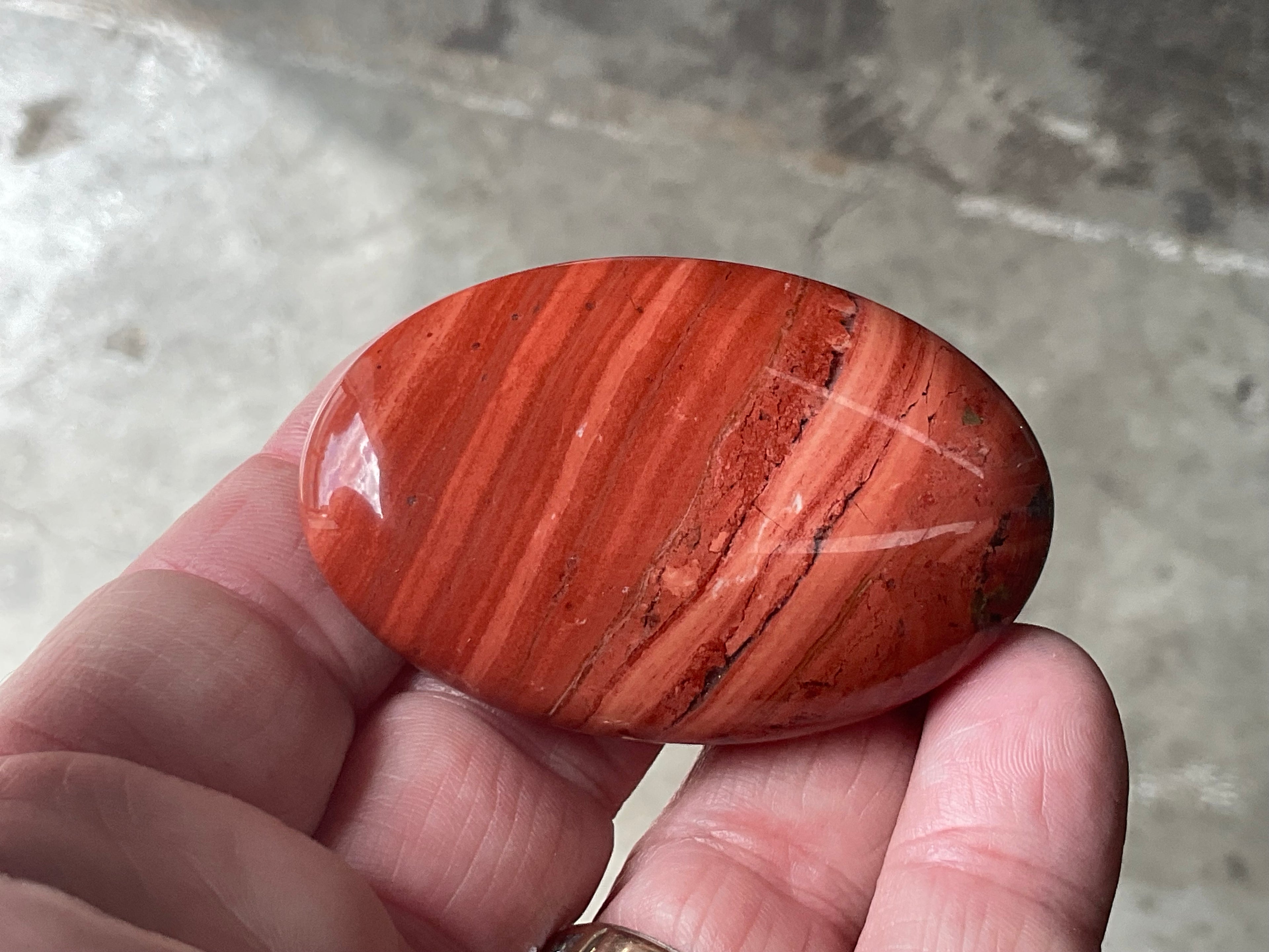 56g Red Jasper Palmstone 3C