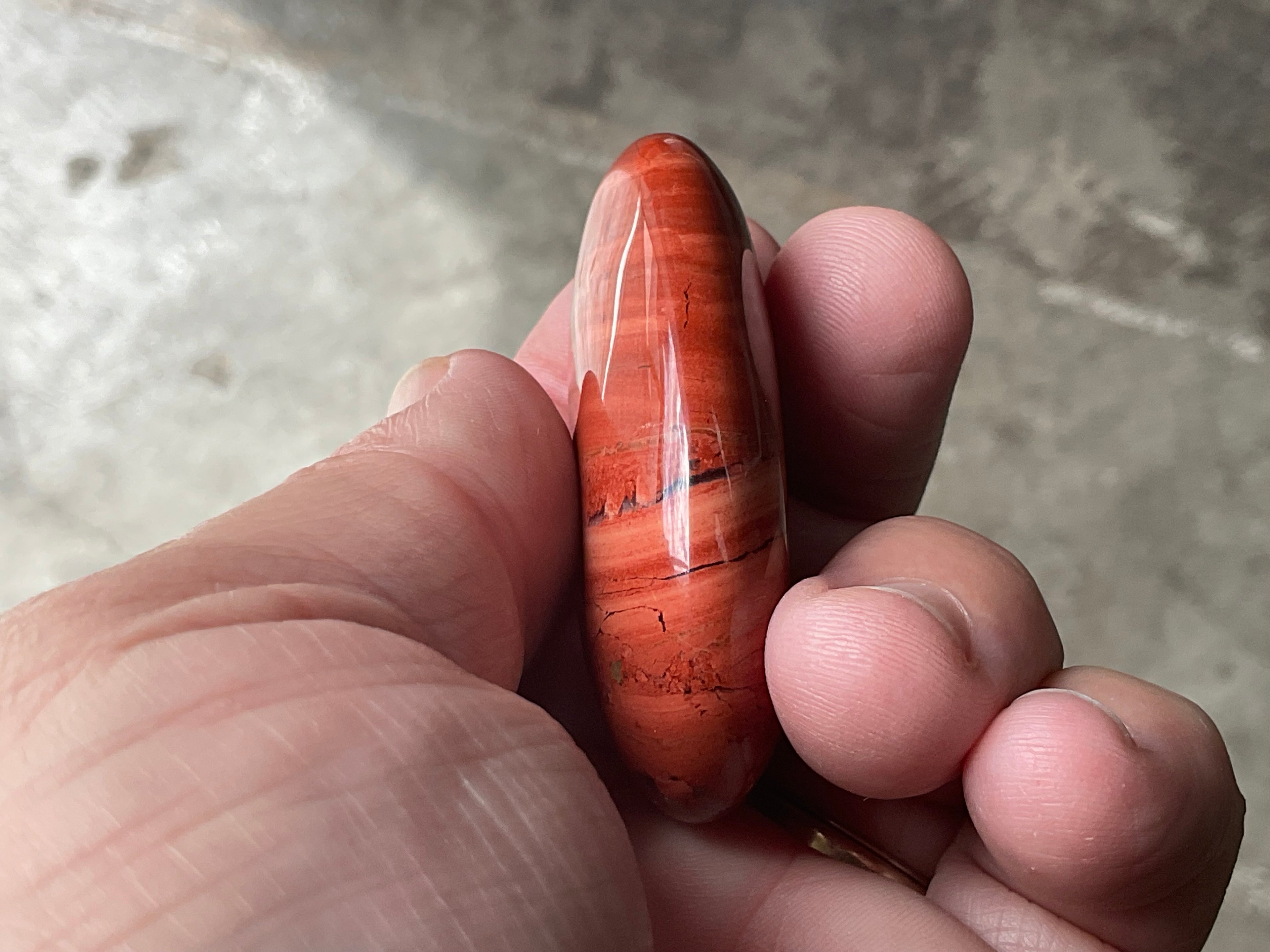 56g Red Jasper Palmstone 3C