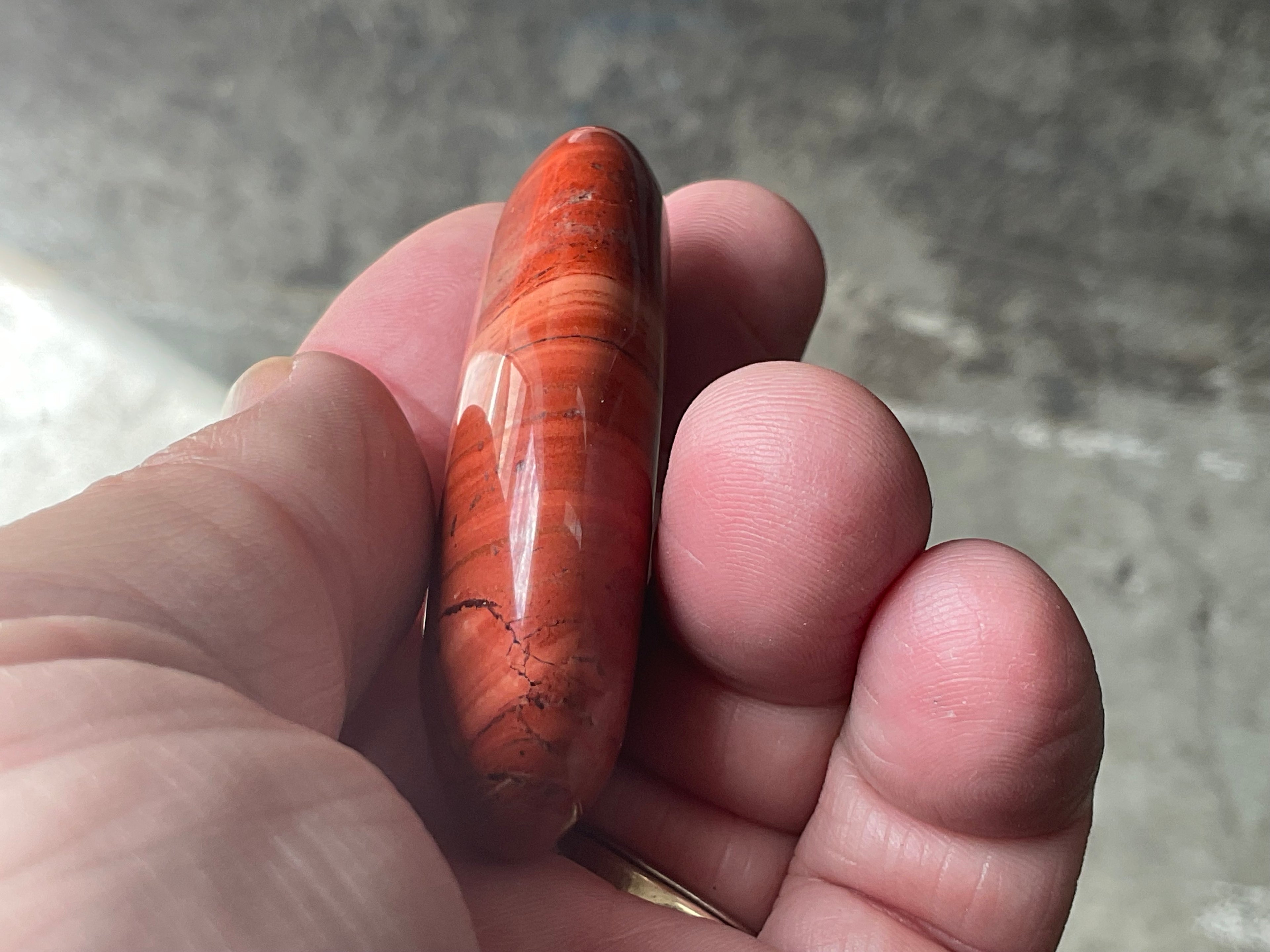 58g Red Jasper Palmstone 4A