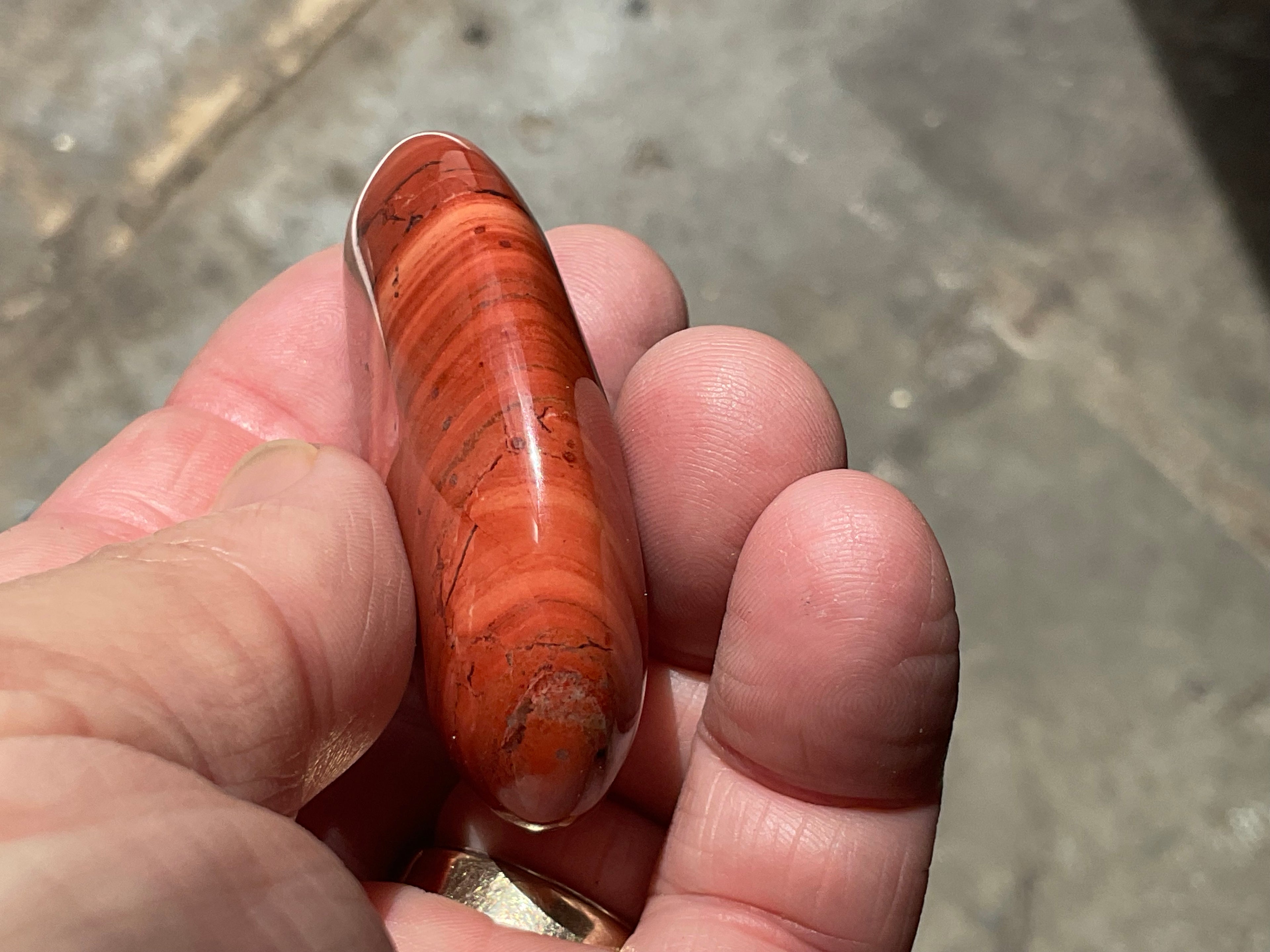 58g Red Jasper Palmstone 4A
