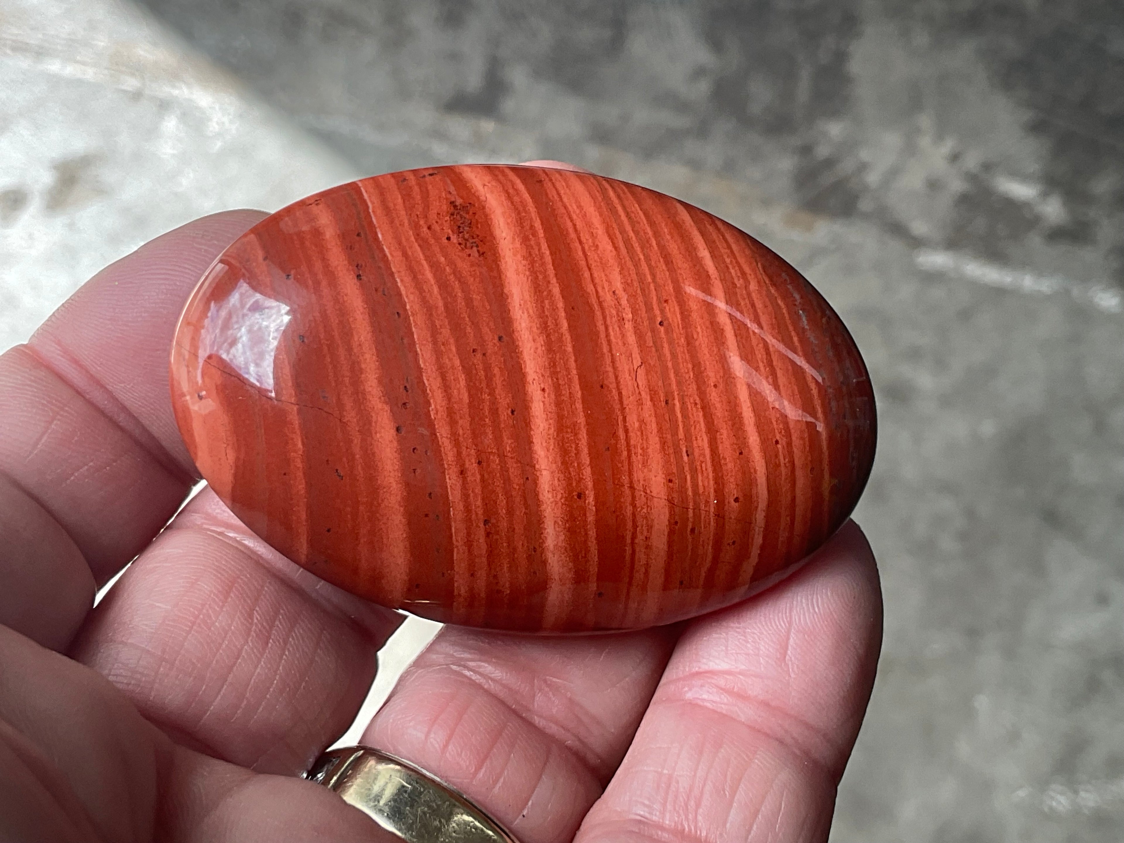 58g Red Jasper Palmstone 4B