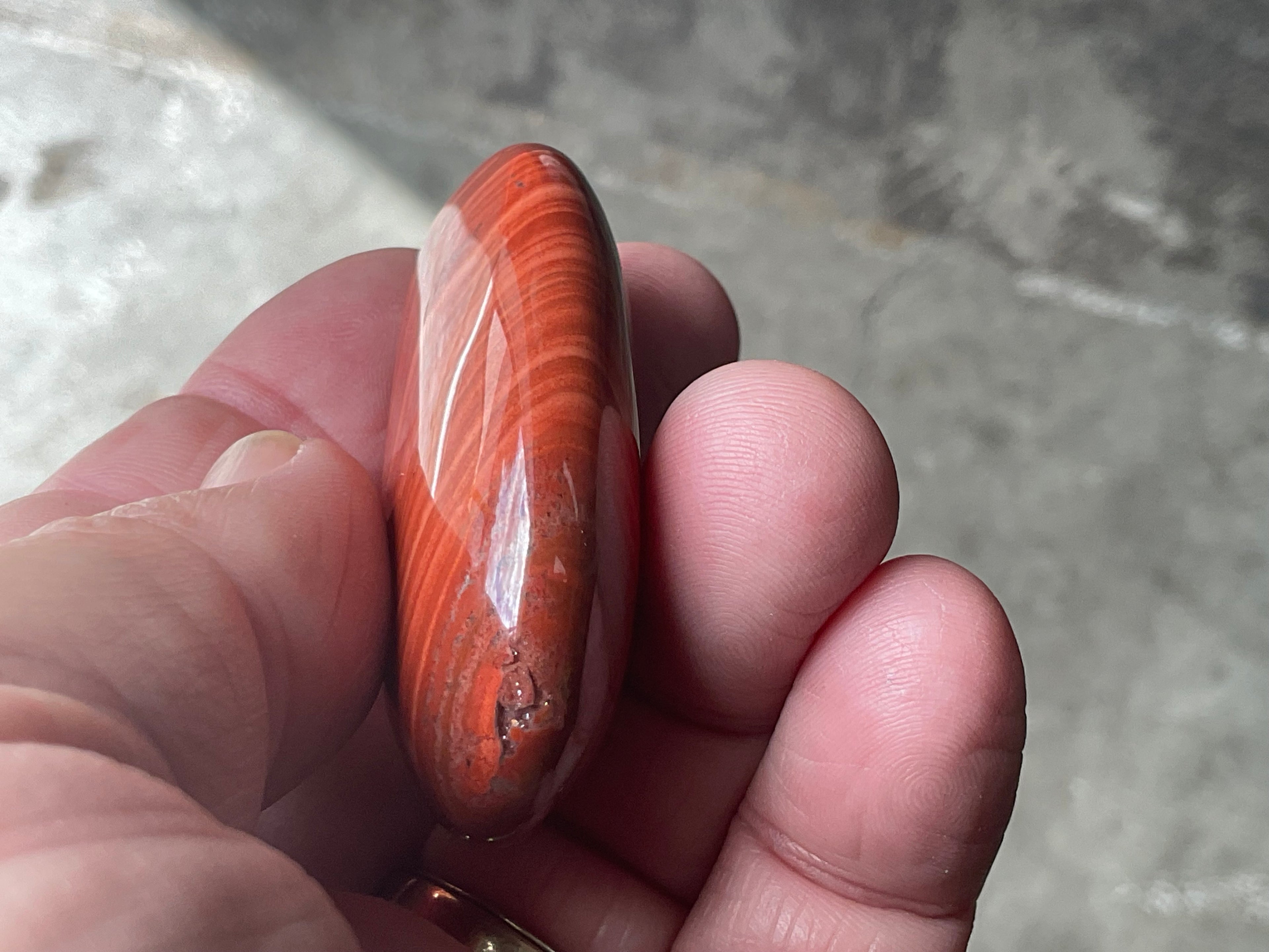58g Red Jasper Palmstone 4B