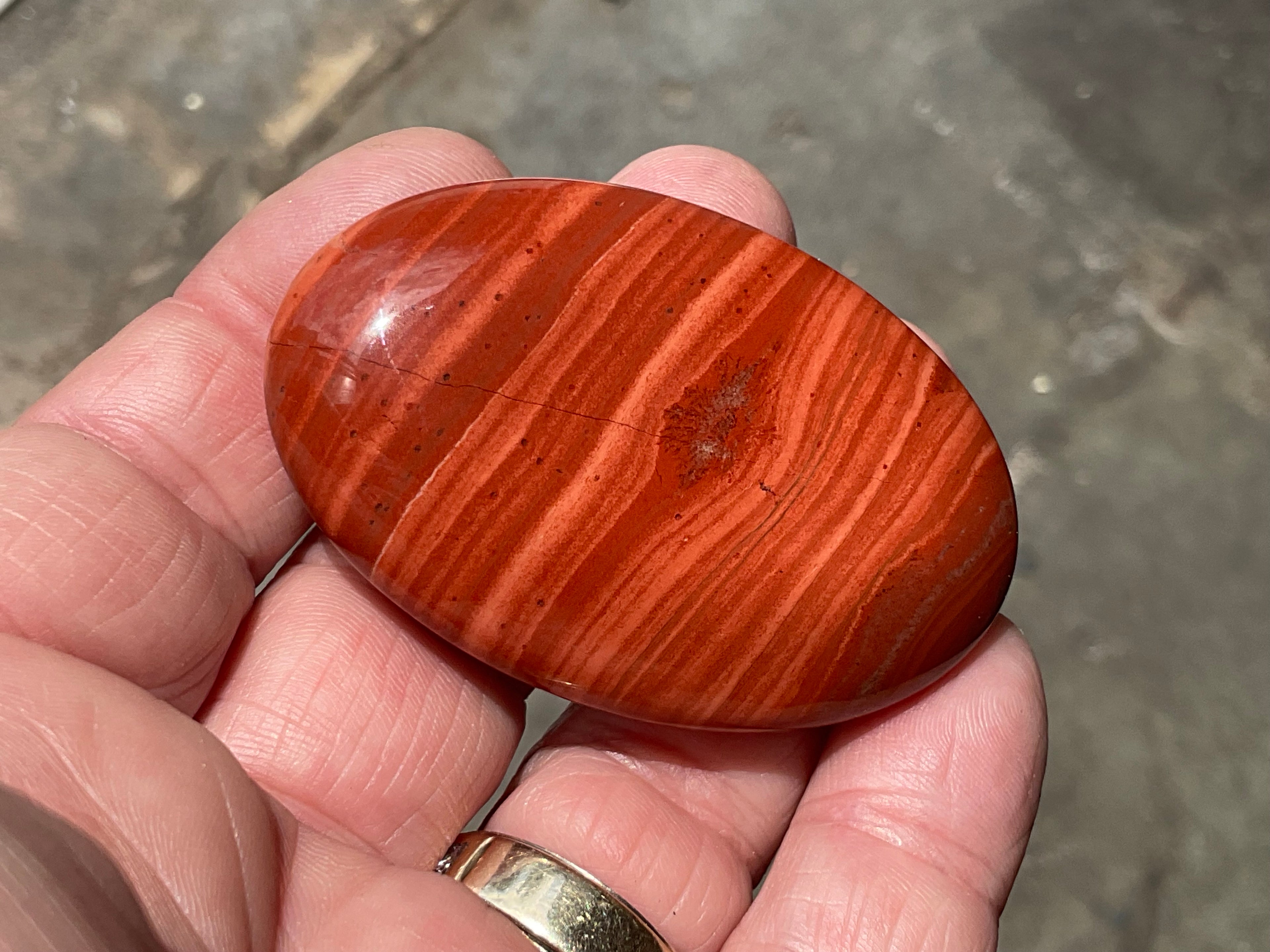 58g Red Jasper Palmstone 4B