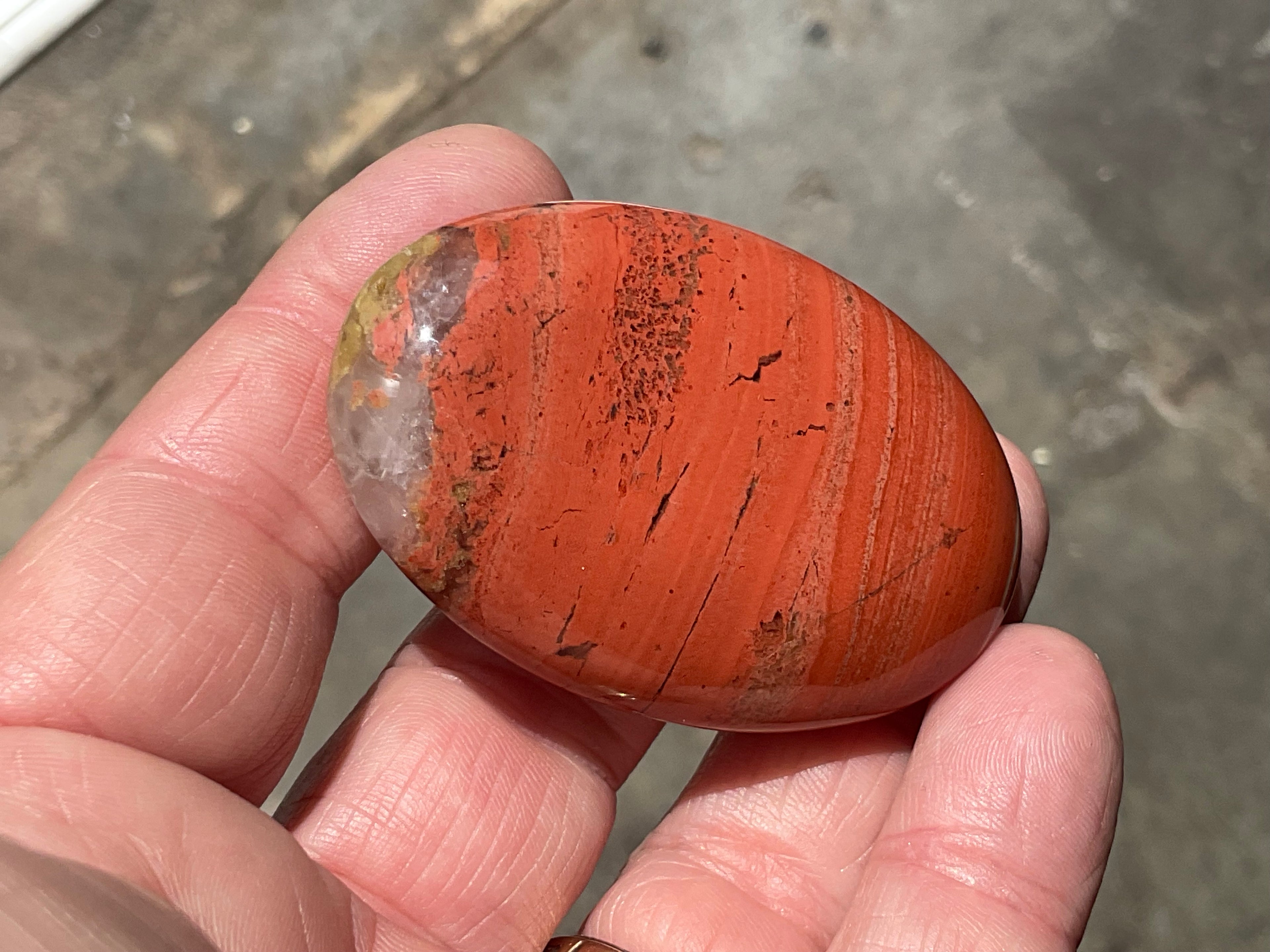 60g Red Jasper Palmstone 4C