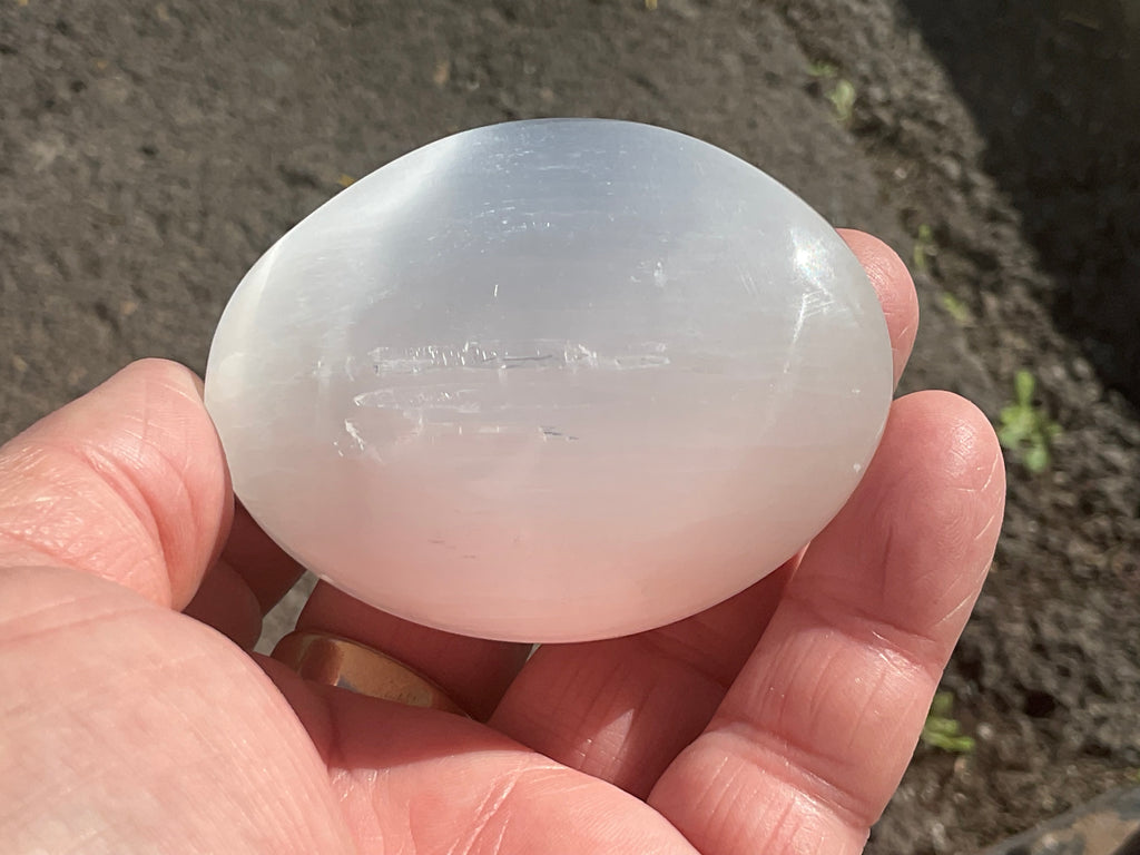 114g Selenite Palmstone 3D