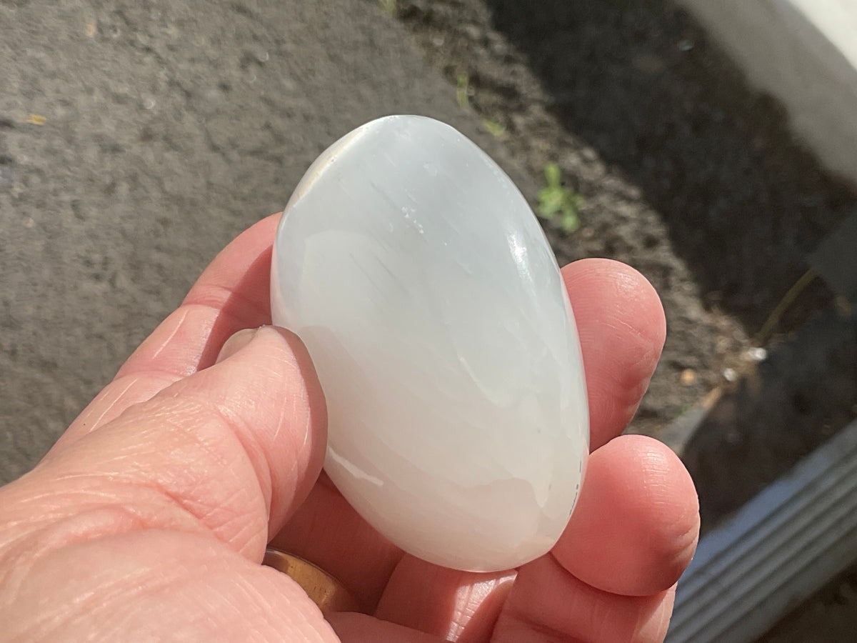 104g Selenite Palmstone 3E