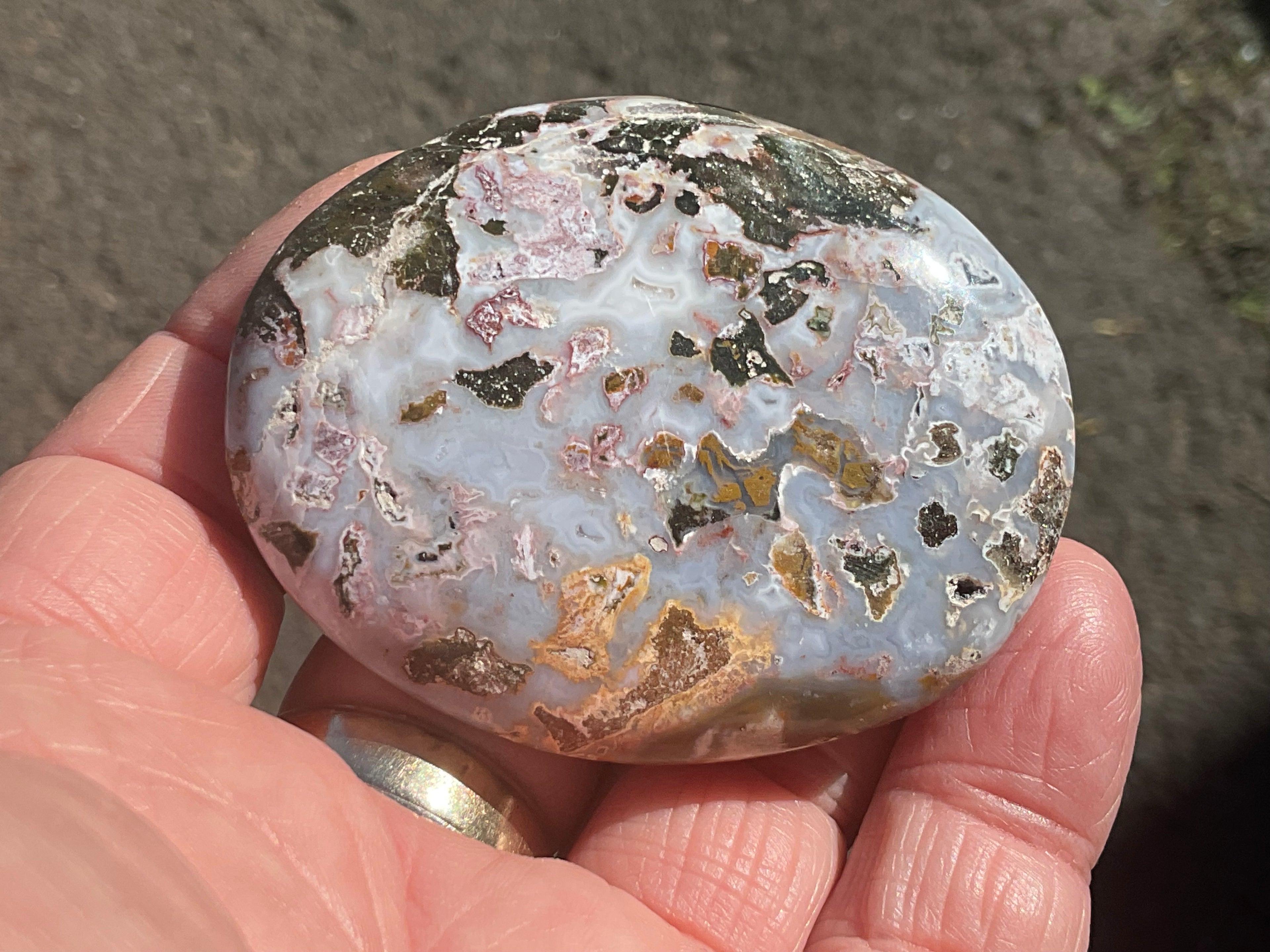 80g Ocean Jasper Palmstone 3A
