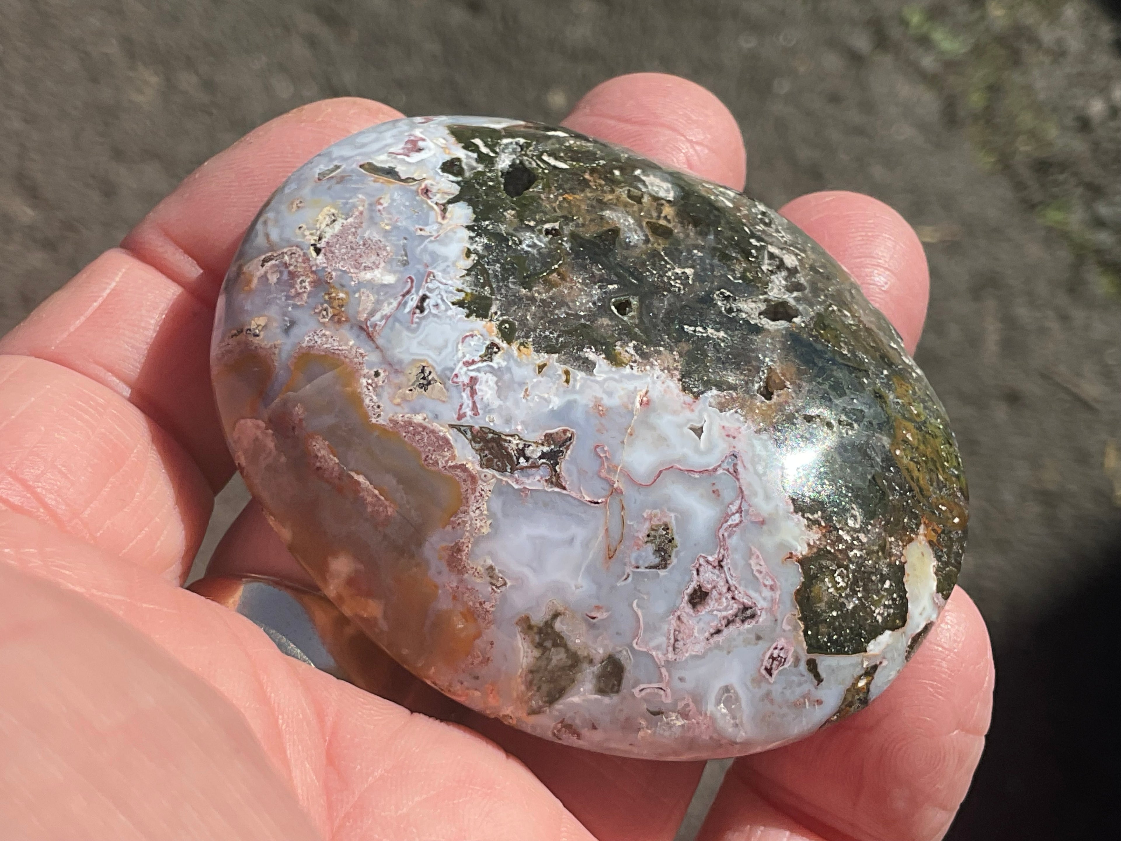 80g Ocean Jasper Palmstone 3A