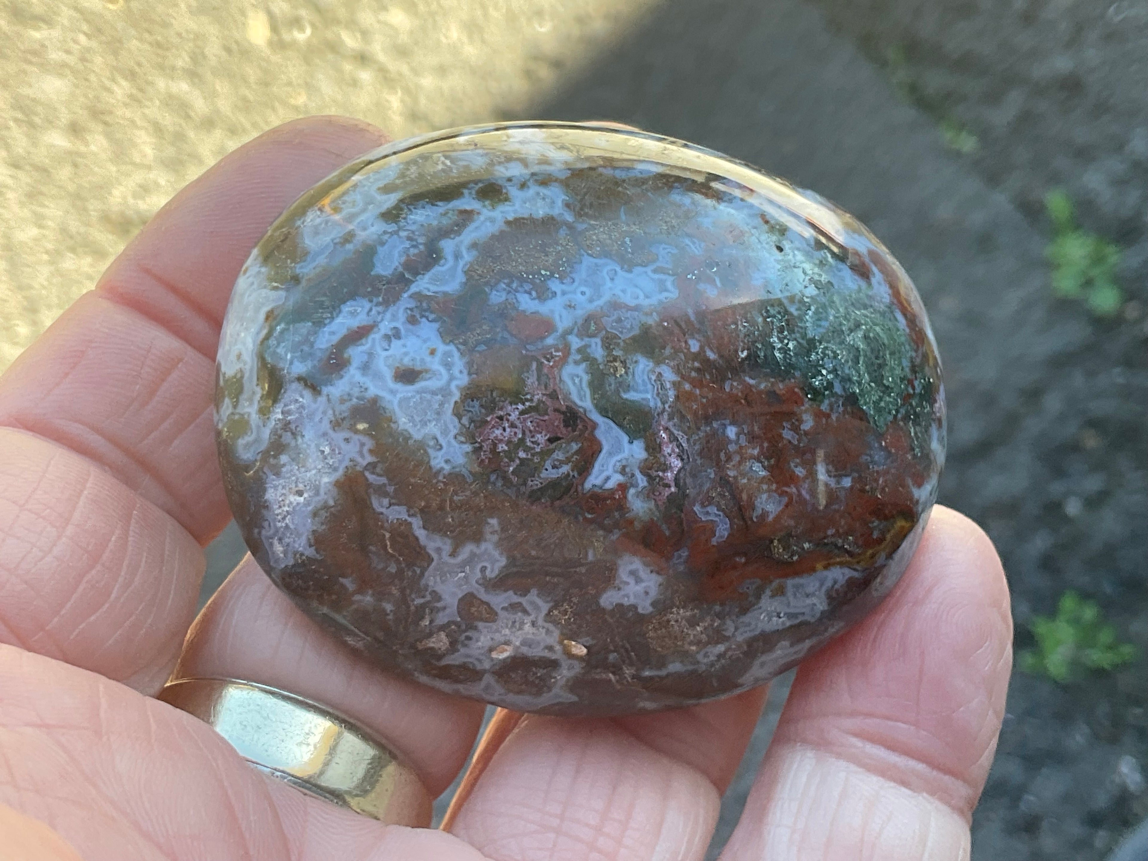 100g Ocean Jasper Palmstone 4C