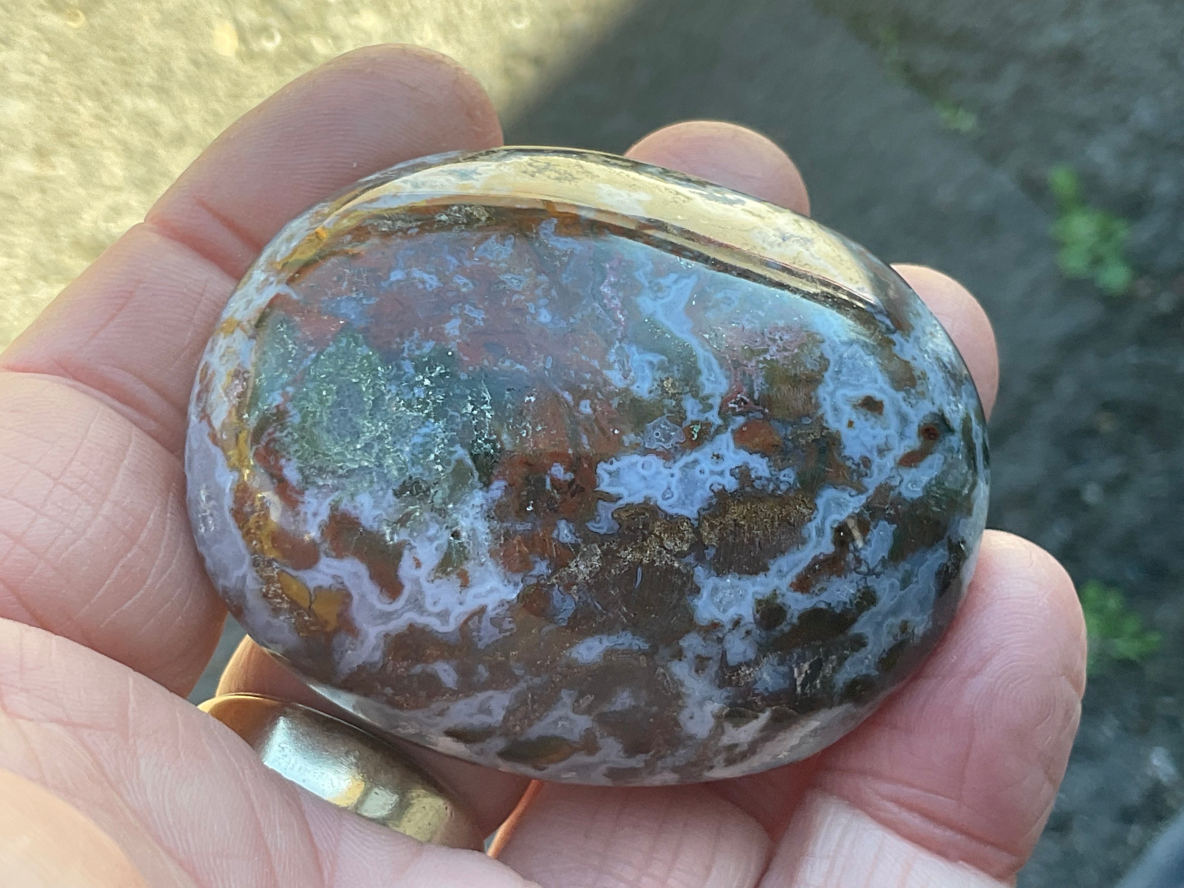100g Ocean Jasper Palmstone 4C