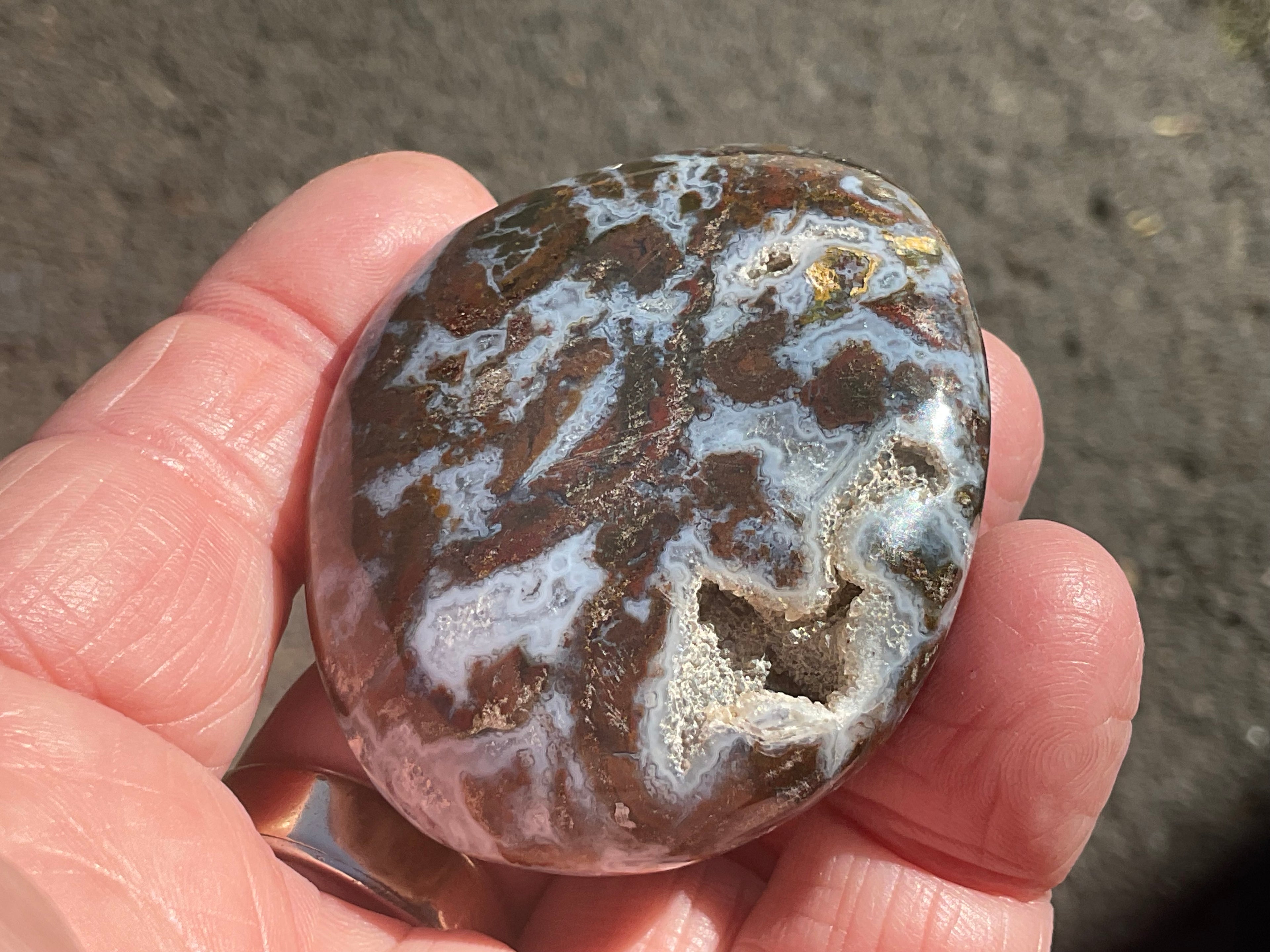 100g Ocean Jasper Palmstone 4C