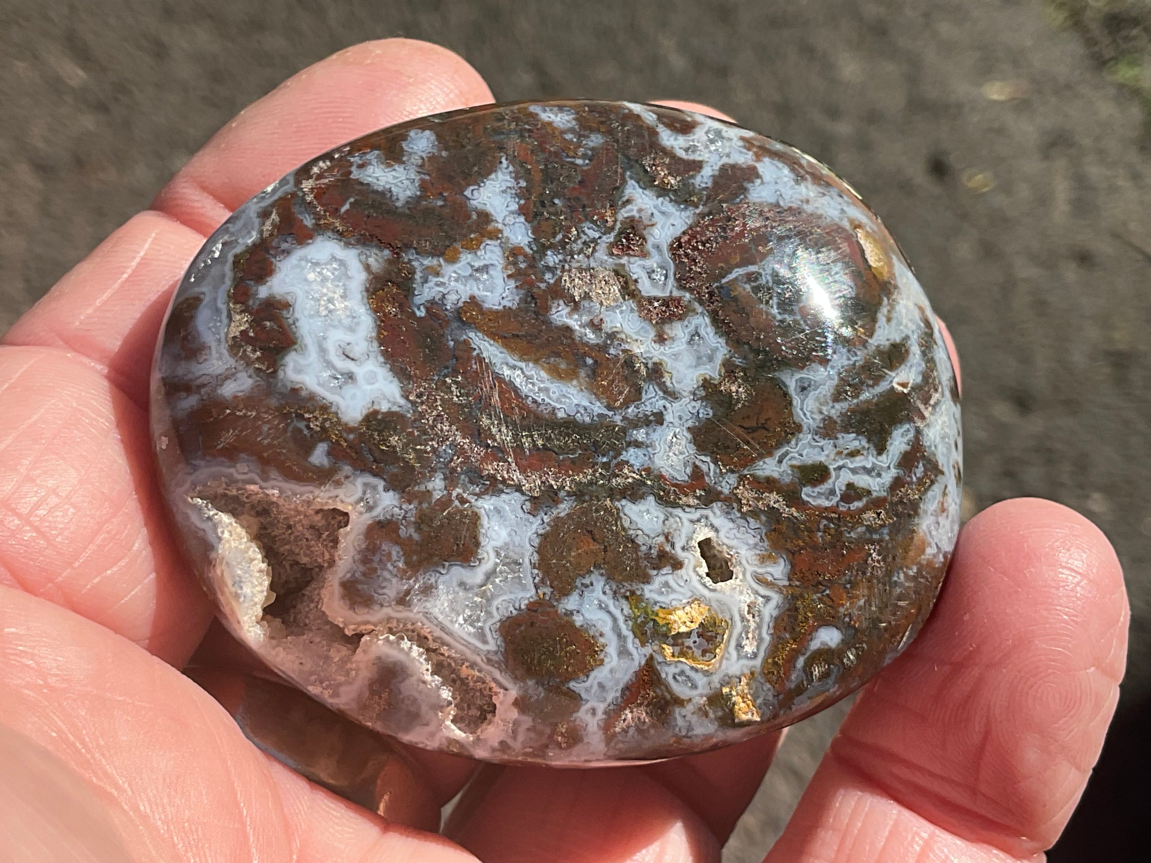100g Ocean Jasper Palmstone 4C