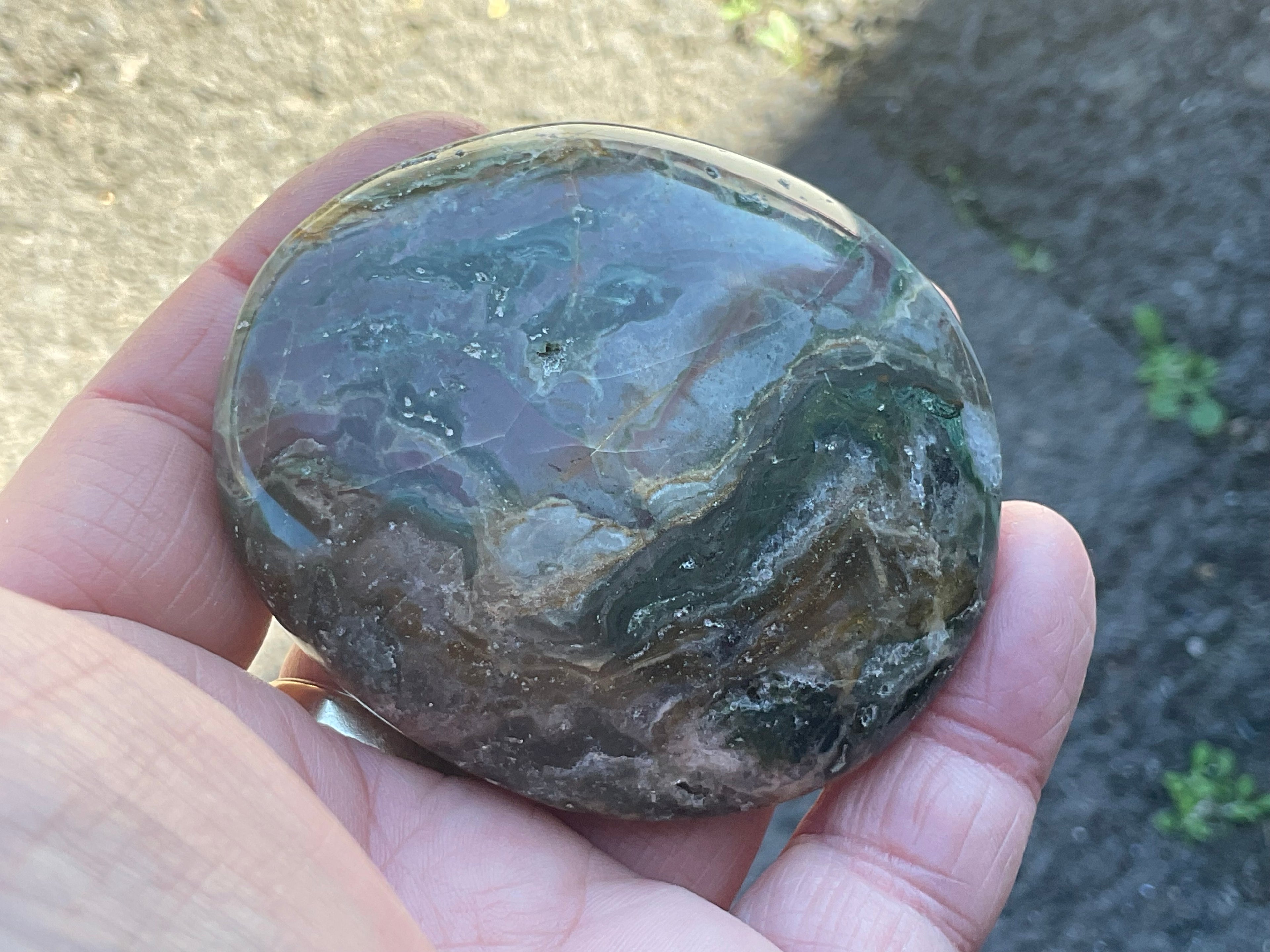 129g Ocean Jasper Palmstone 6B