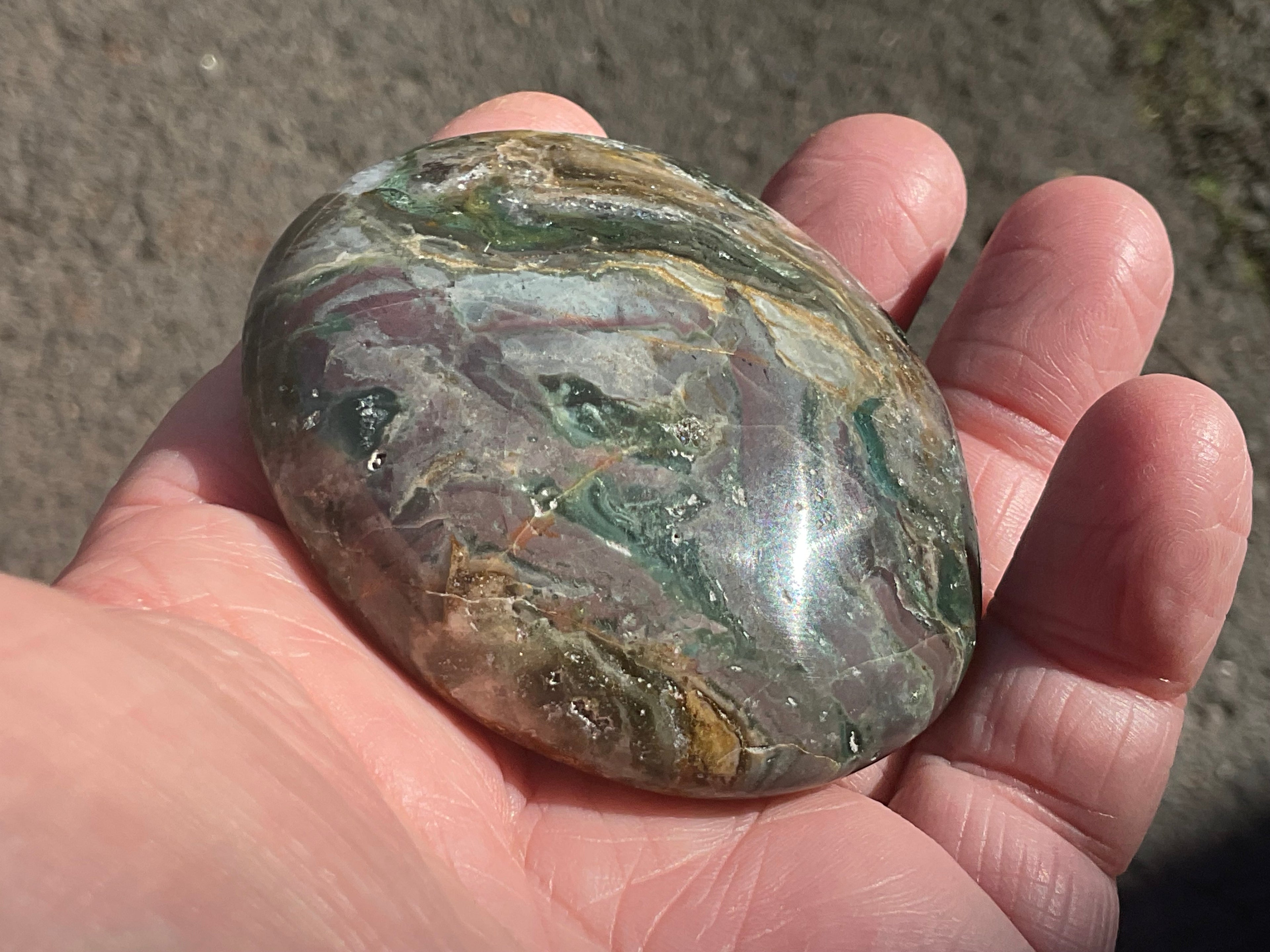 129g Ocean Jasper Palmstone 6B