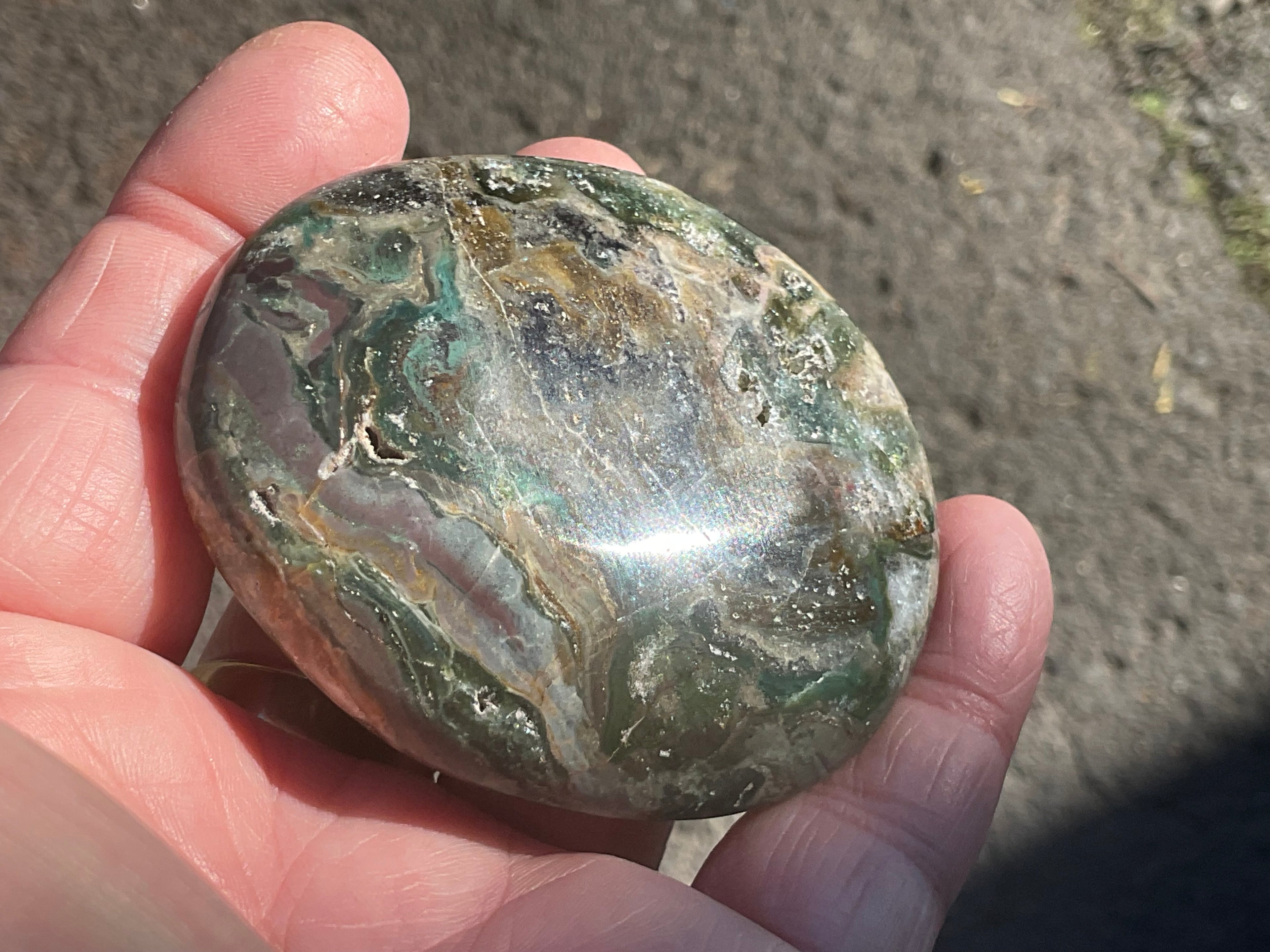 129g Ocean Jasper Palmstone 6B