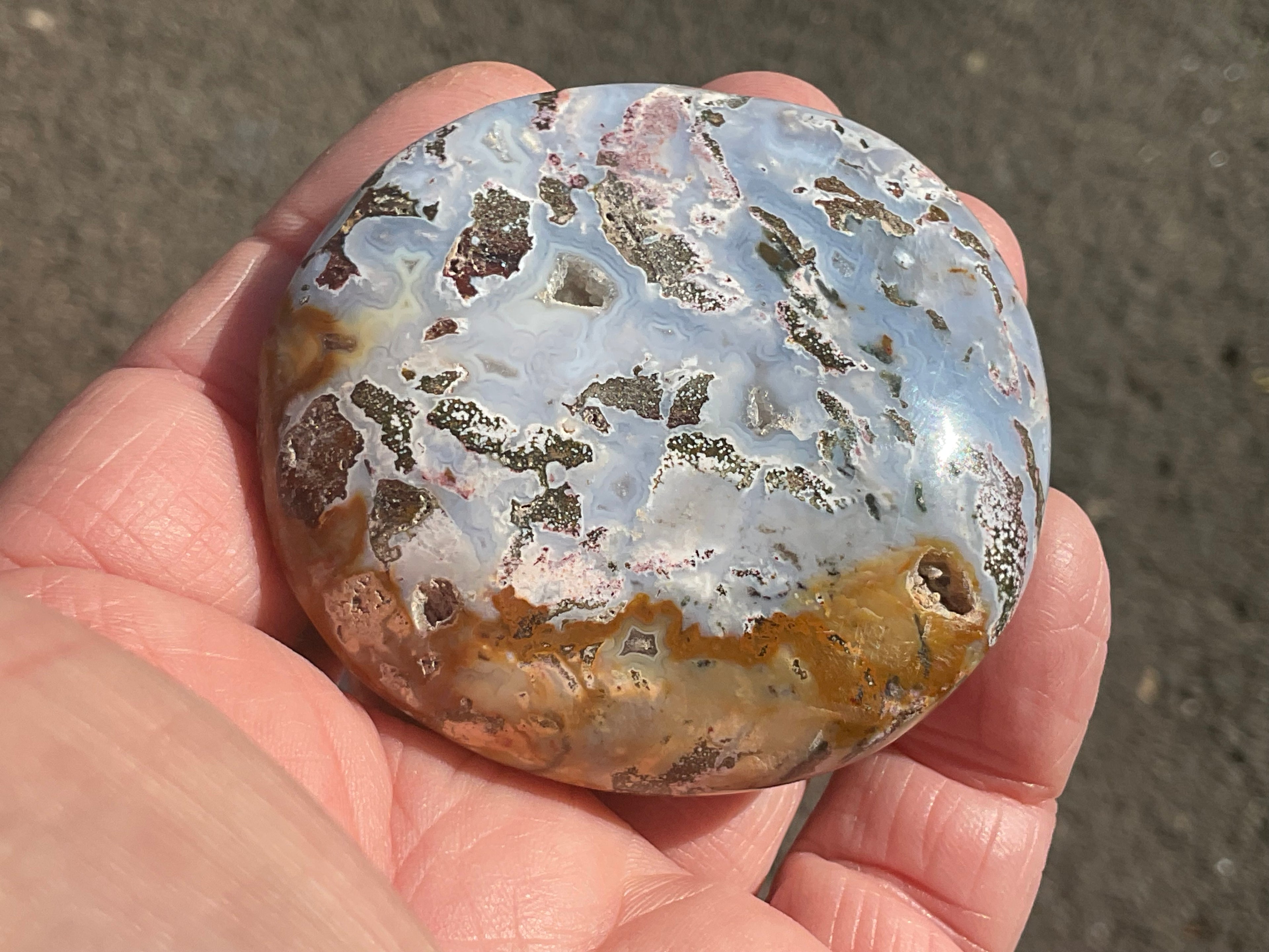90g Ocean Jasper Palmstone 7A