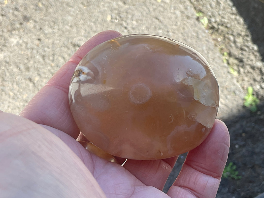 133g Flower Agate Palmstone B