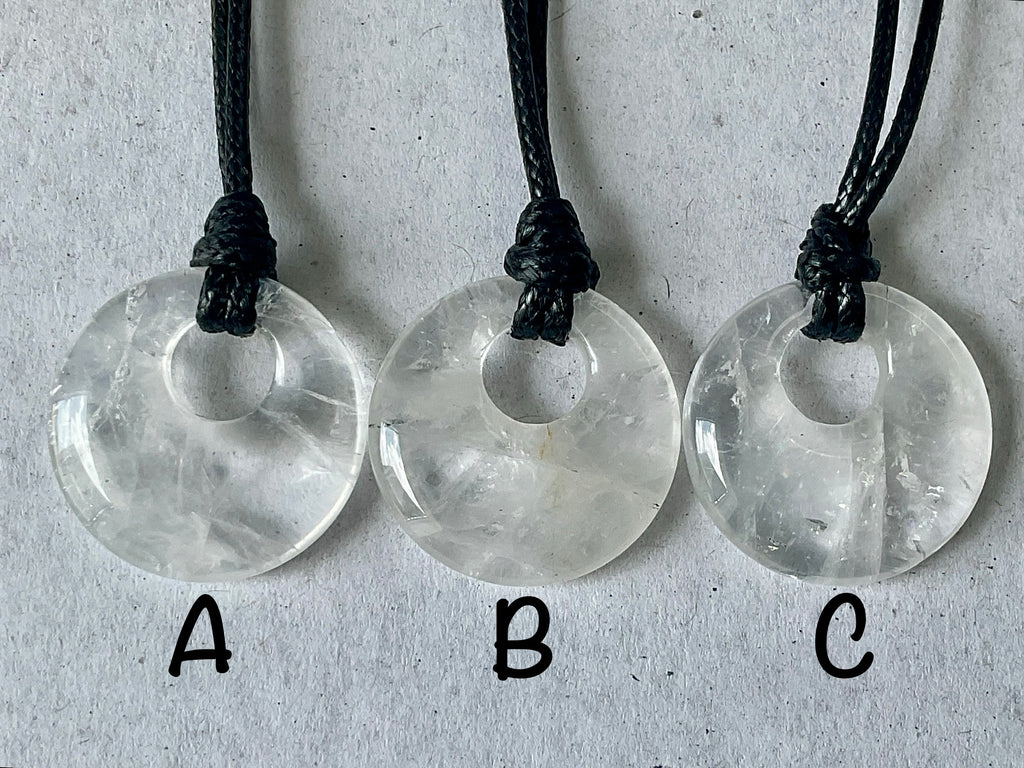 Clear Quartz Donut (Pi Stone) Variation Group 1
