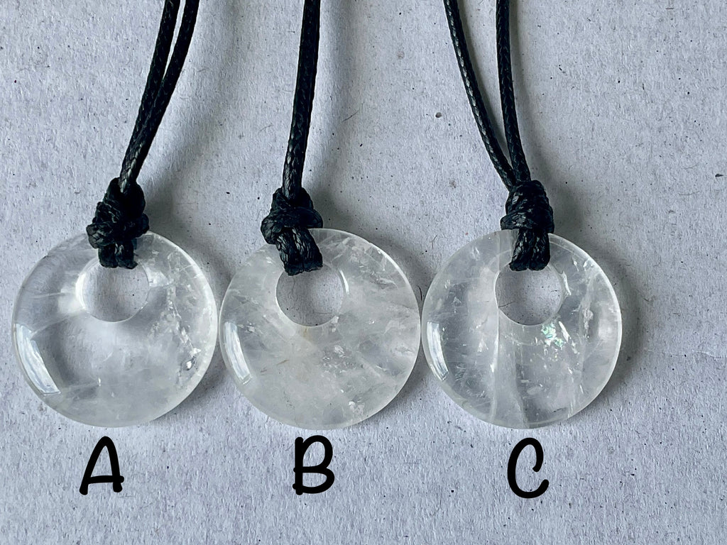 Clear Quartz Donut (Pi Stone) Variation Group 1