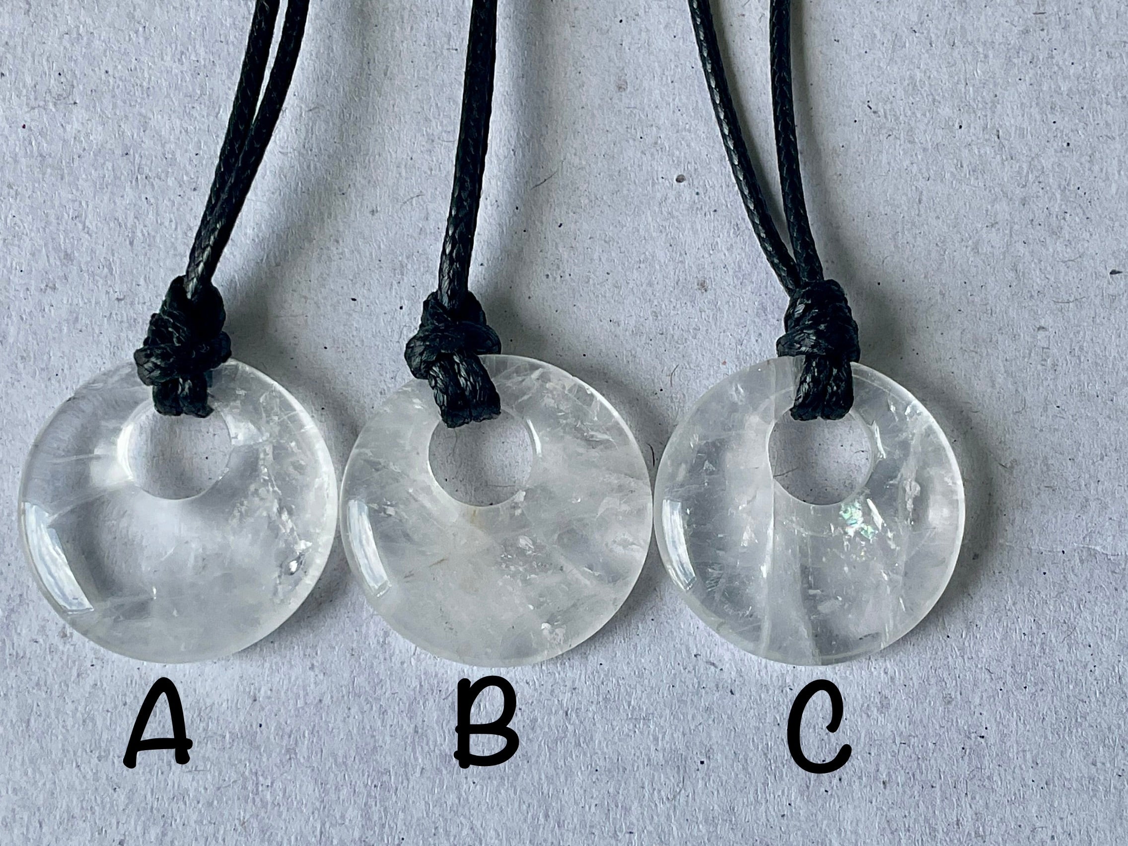 Clear Quartz Donut (Pi Stone) Variation Group 1