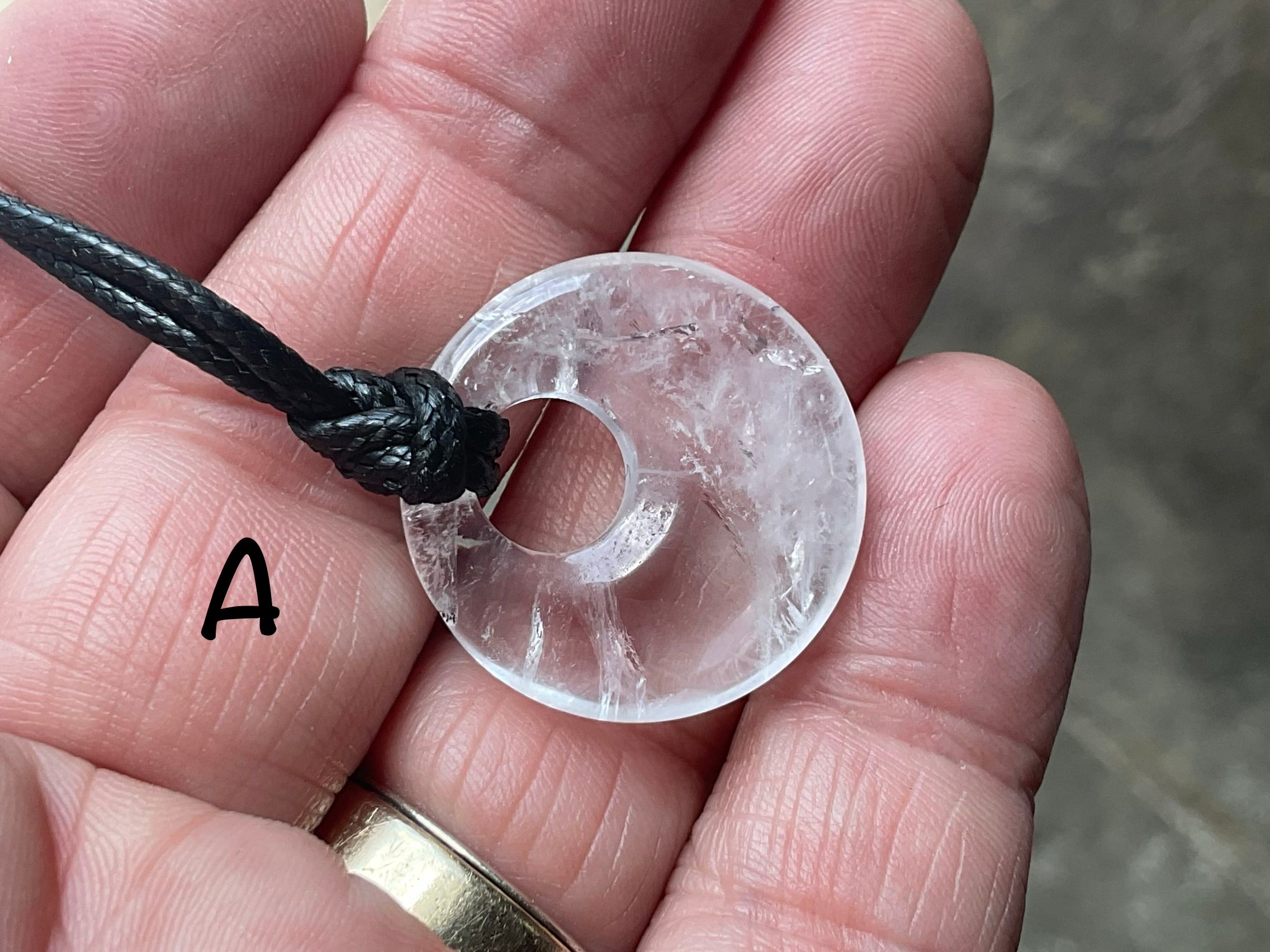 Clear Quartz Donut (Pi Stone) Variation Group 1